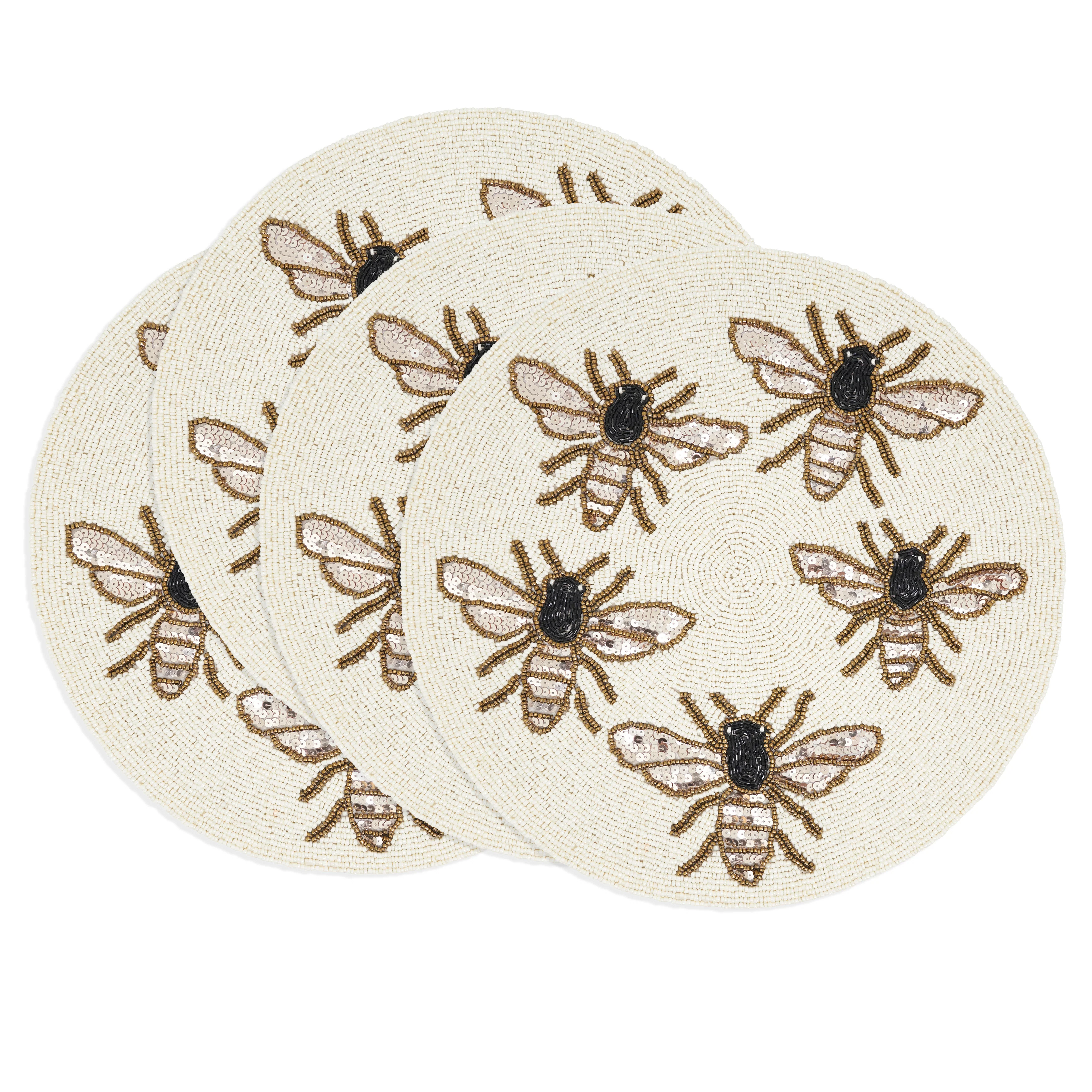 Garden Buzz Beaded Placemat, Set of 4 - Image 4