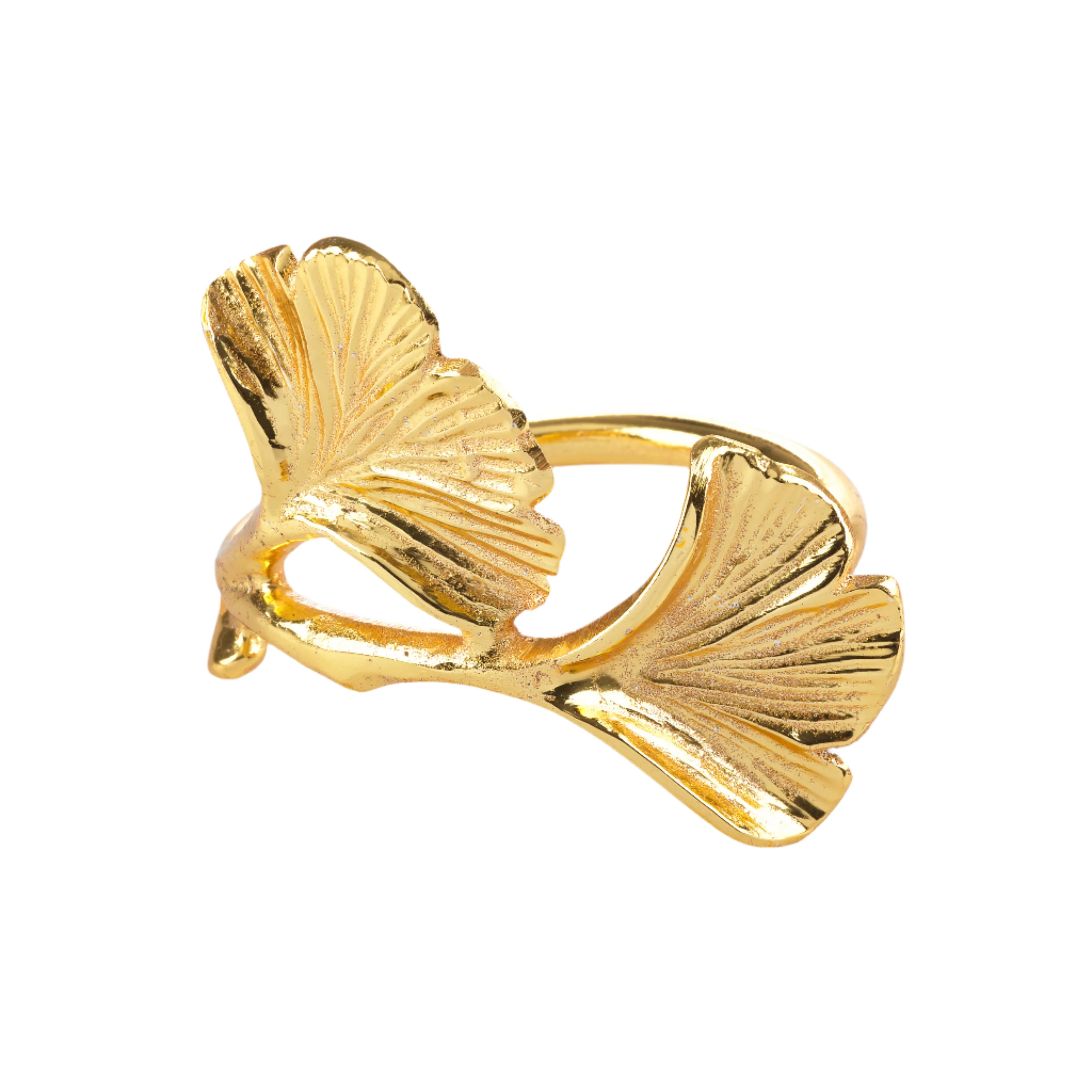 Ginkgo Napkin Ring, Set of 4