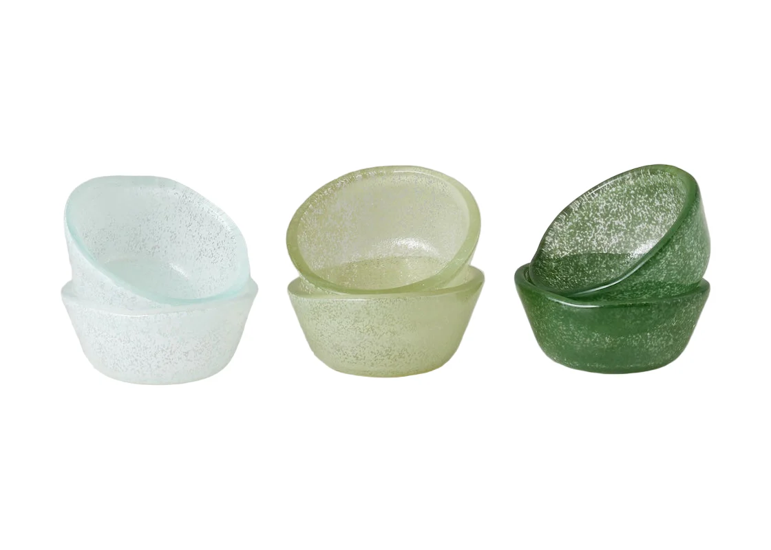 Glass Pinch Pots, Set of 6 - Image 4