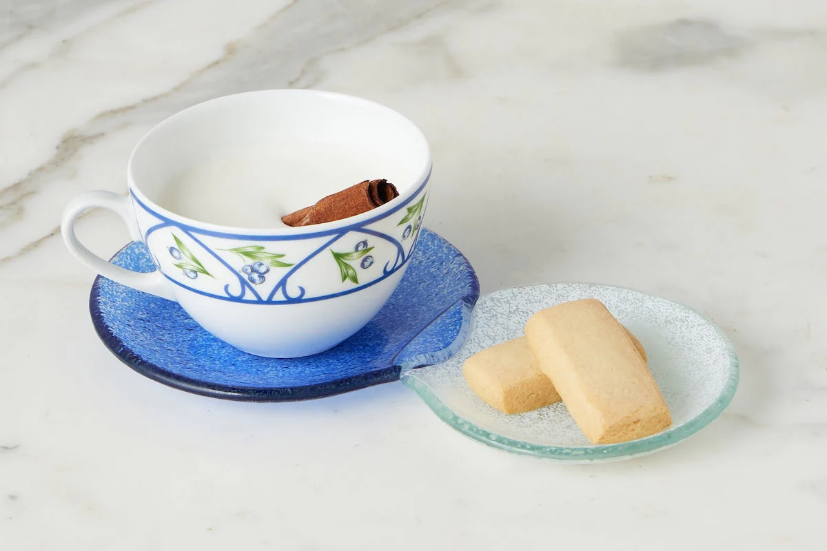 Glass Snack and Tea Duo Plate - Image 2