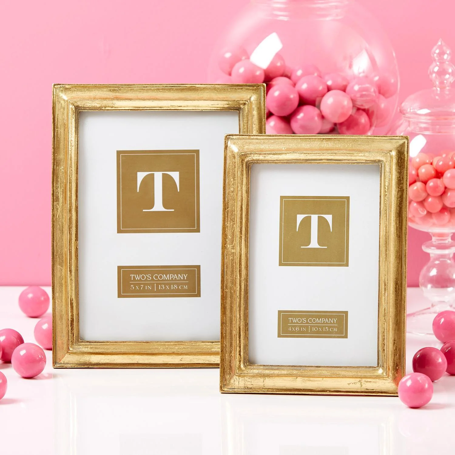 Gold Leaf Photo Frame, Set of 2 - Image 4