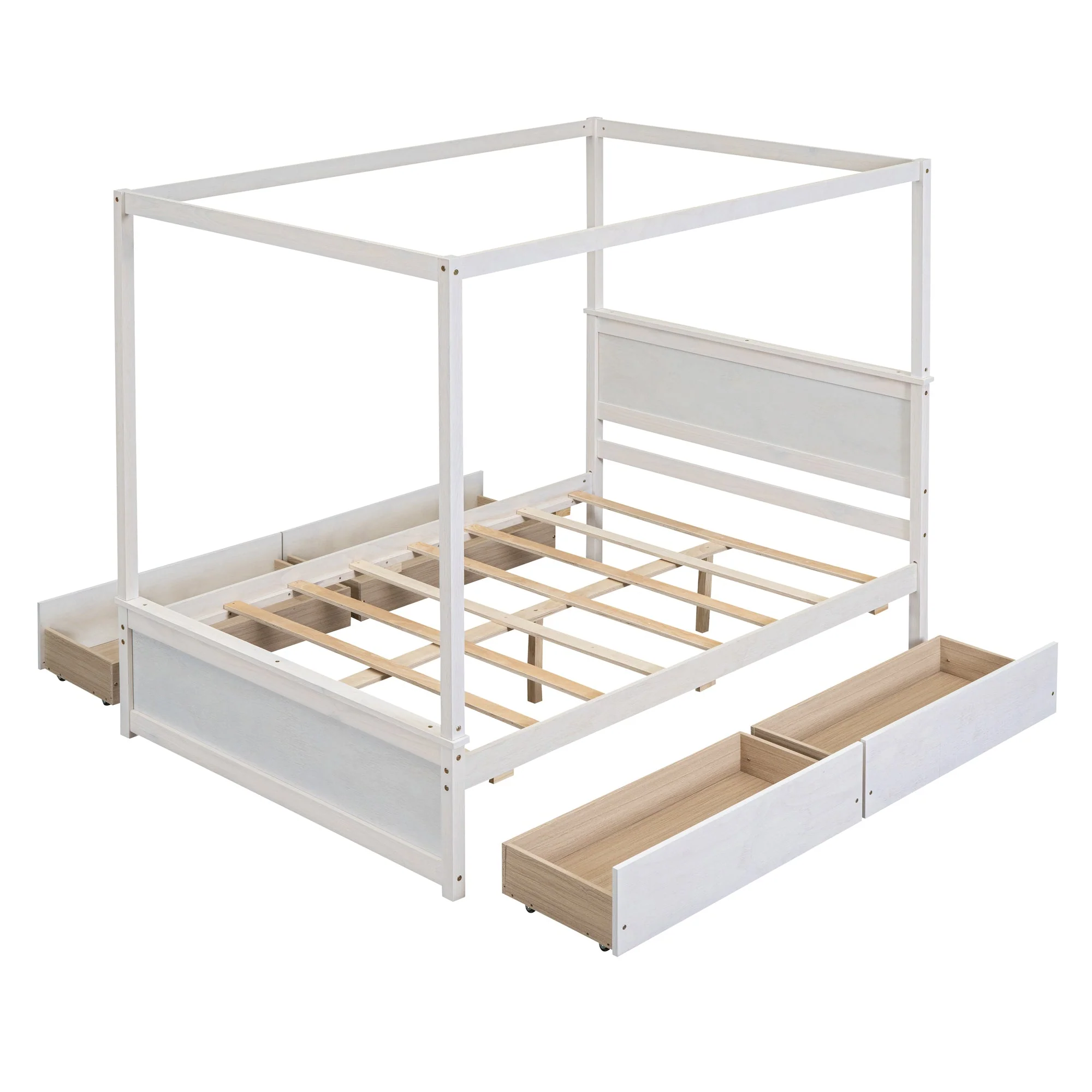 Grant Canopy Bed with Four Drawers - Image 45