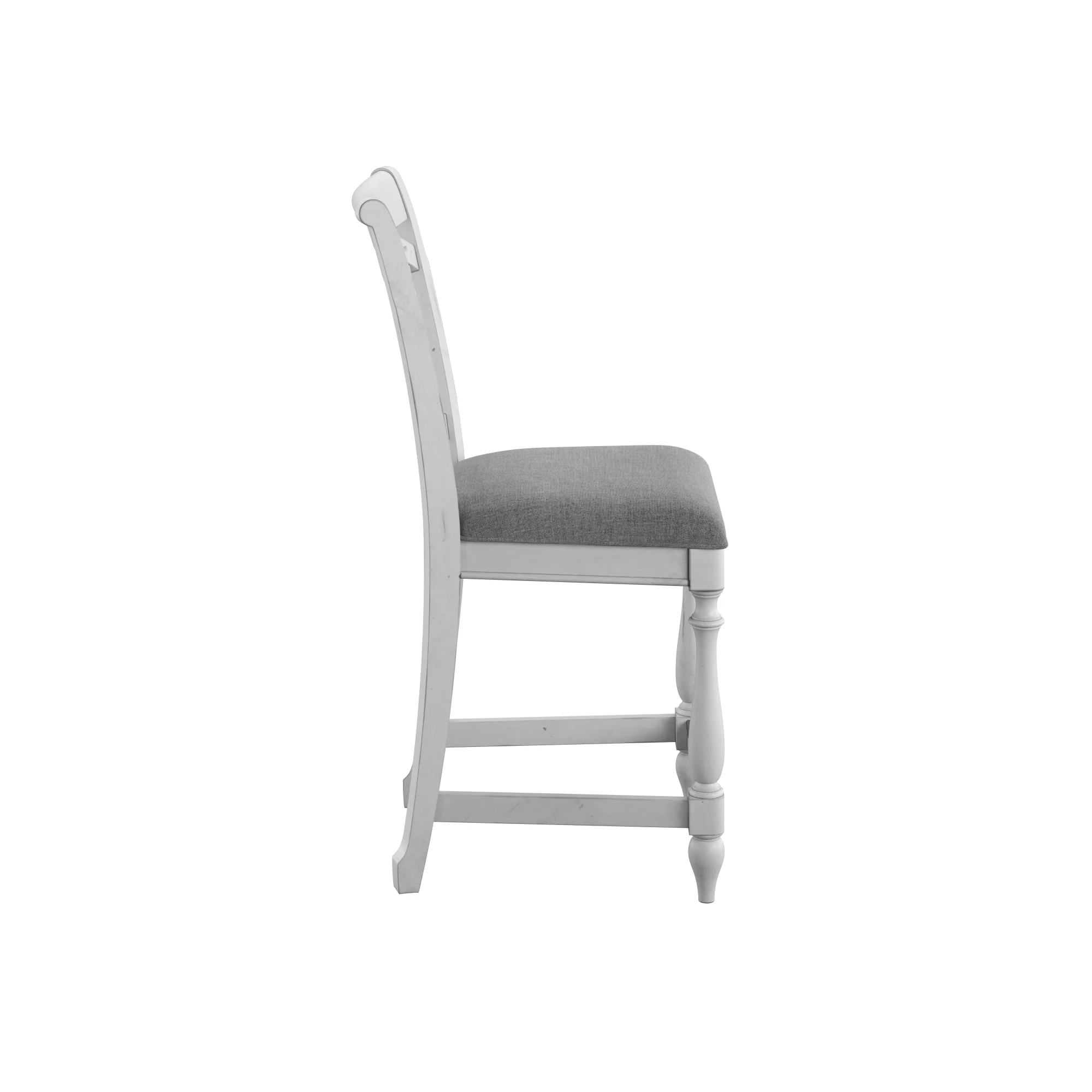 Gray Slat Back Barstools, Set of 2 - Image 13