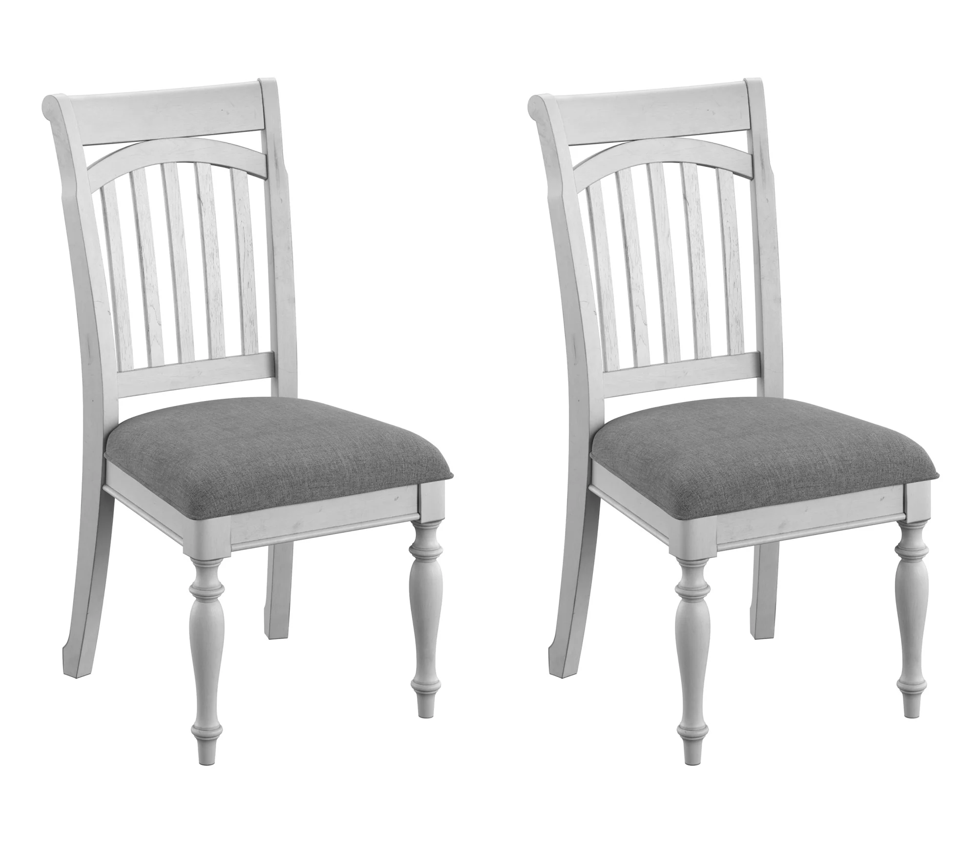 Gray Slat Back Dining Chairs, Set of 2 - Image 12