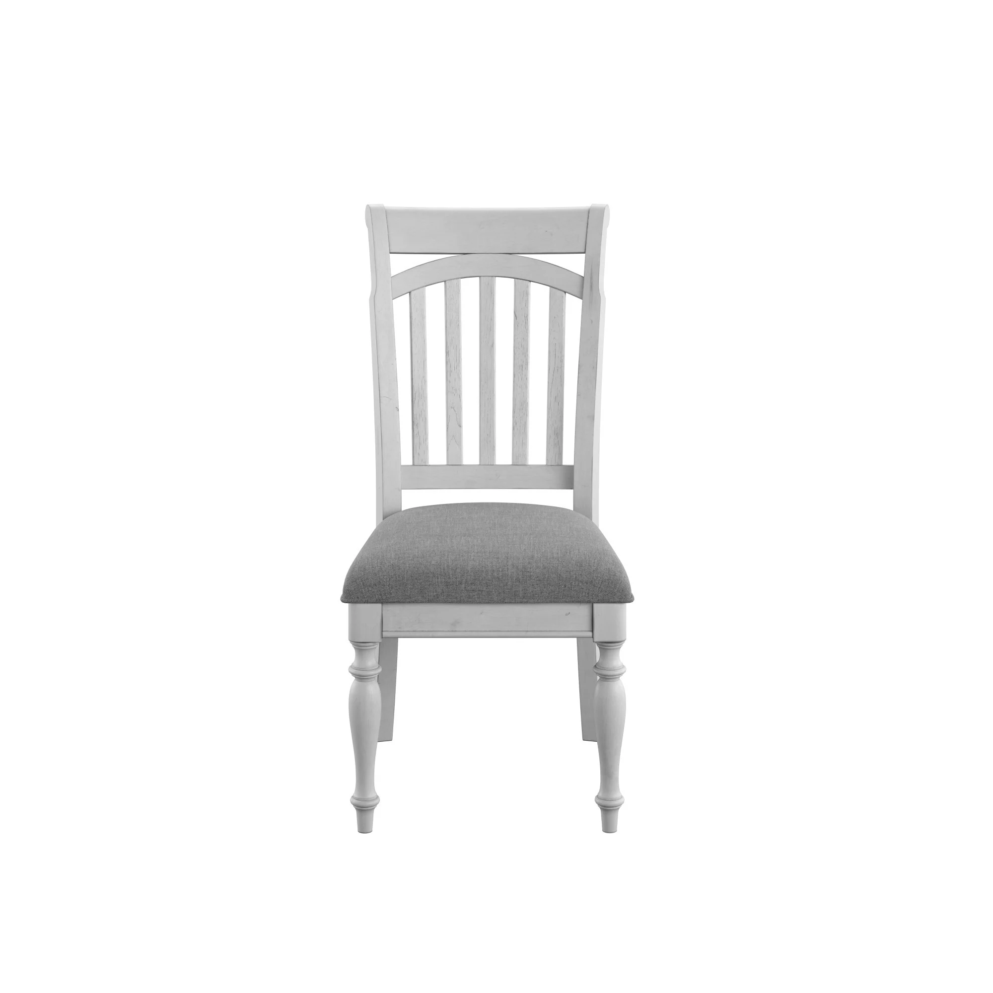 Gray Slat Back Dining Chairs, Set of 2 - Image 4