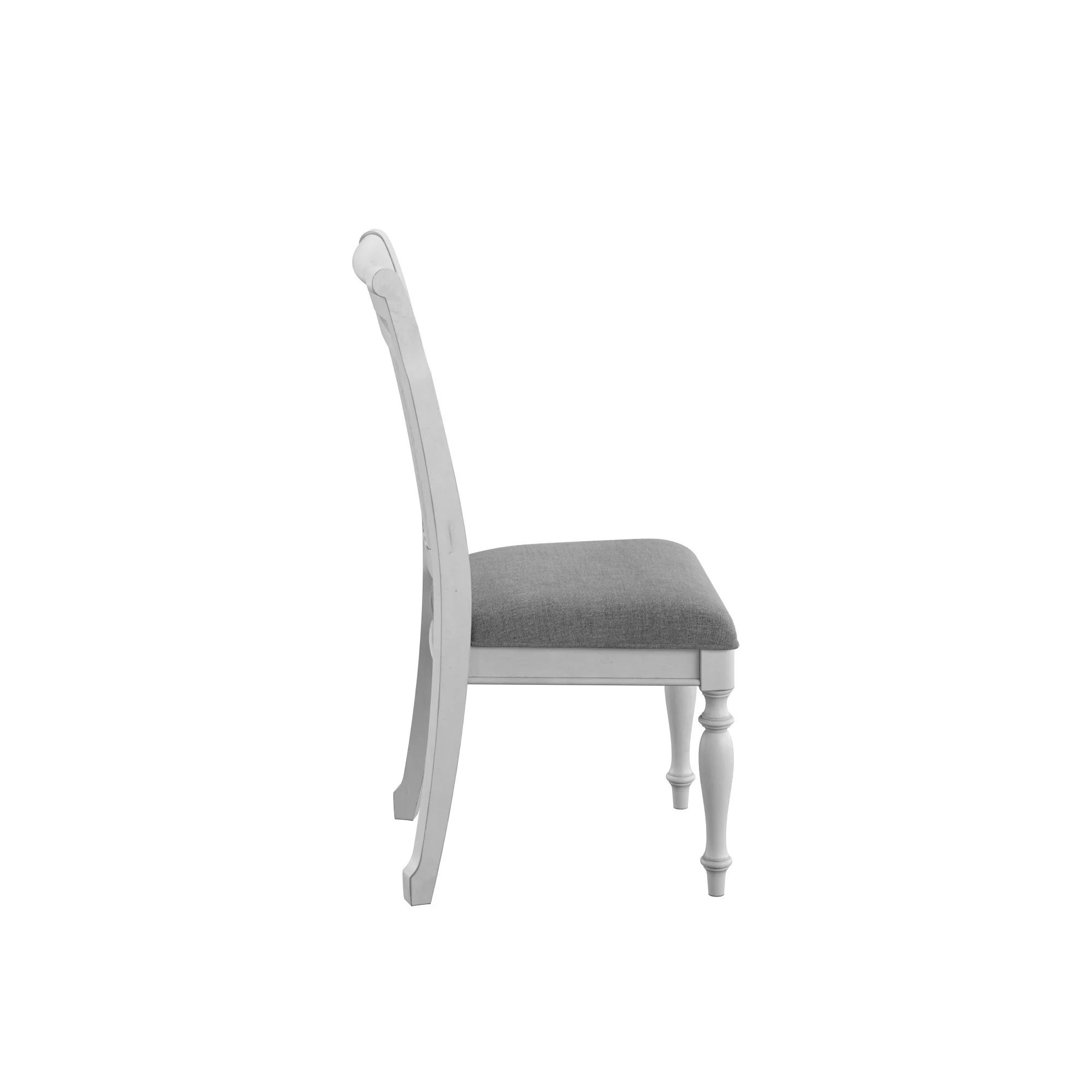 Gray Slat Back Dining Chairs, Set of 2 - Image 5