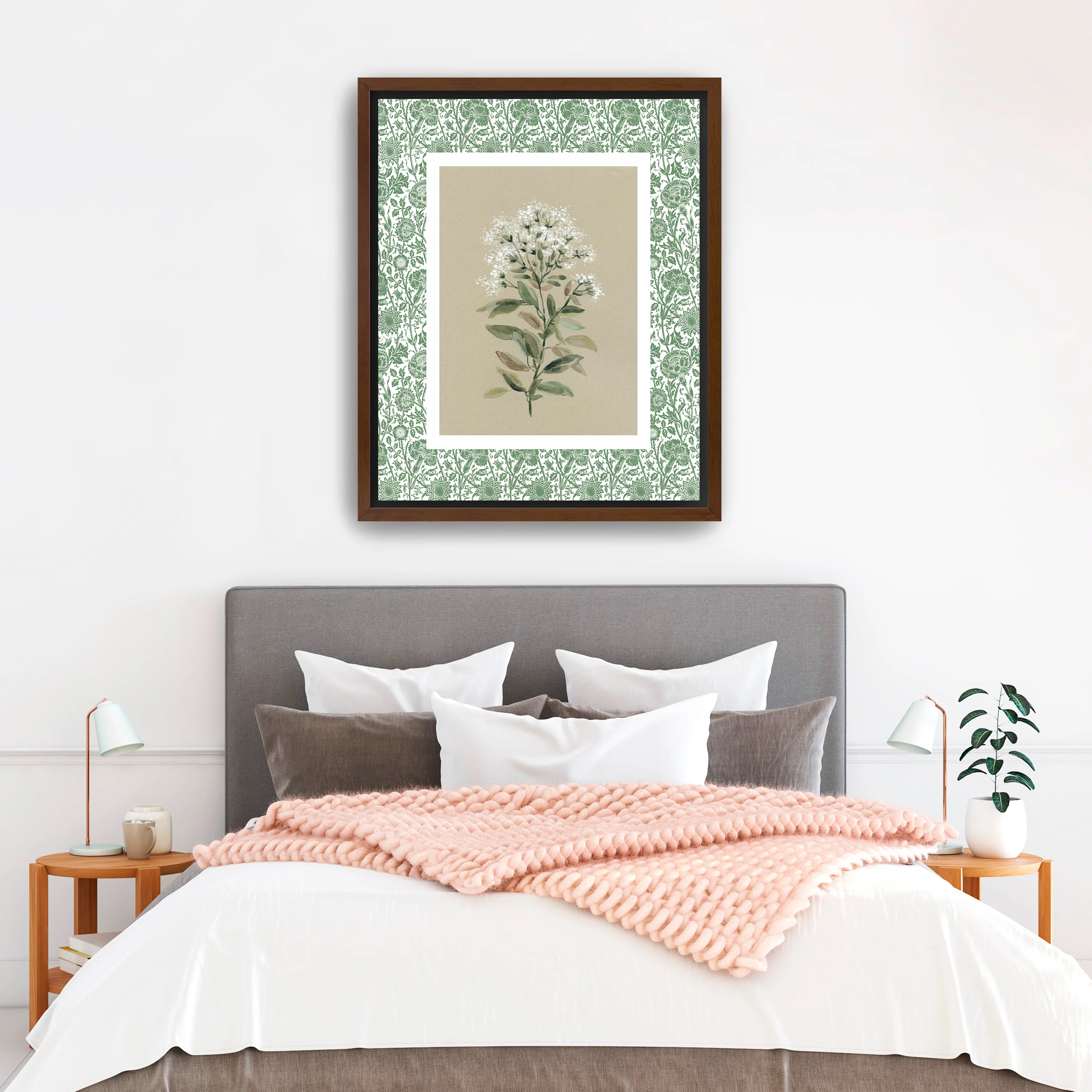 Green Botanical Pattern II Canvas Giclee - Image 5