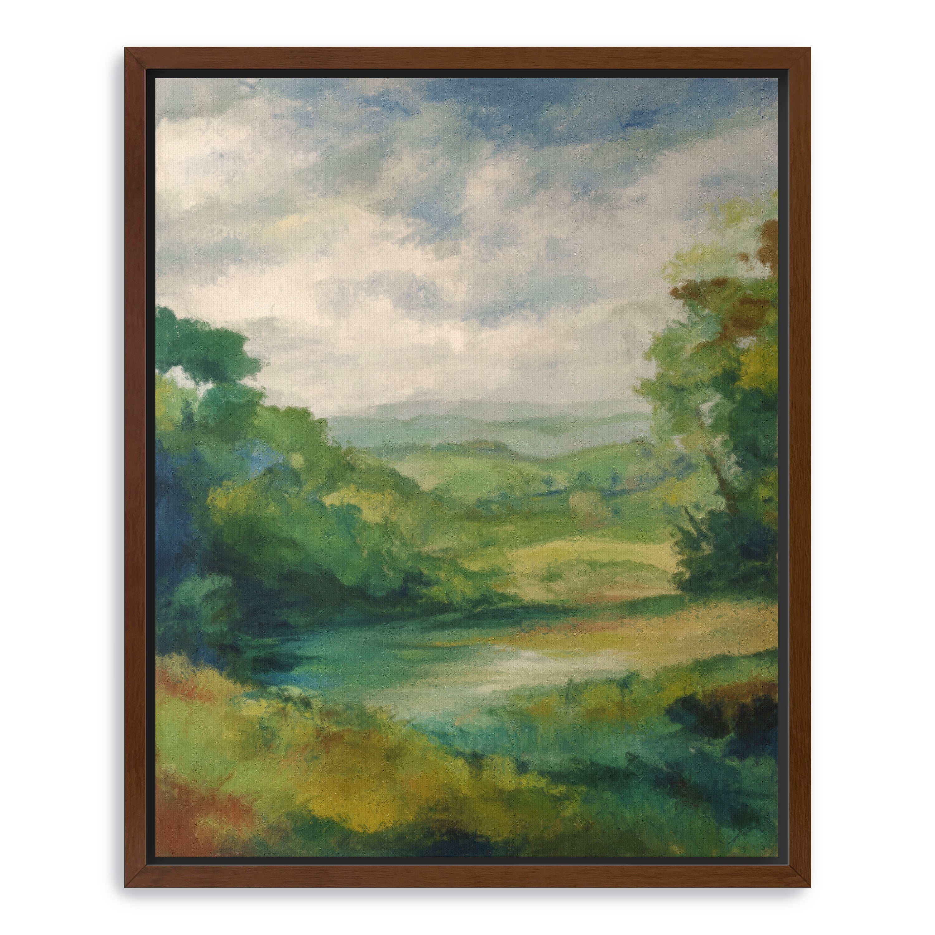 Green Horizon Canvas Giclee - Image 5
