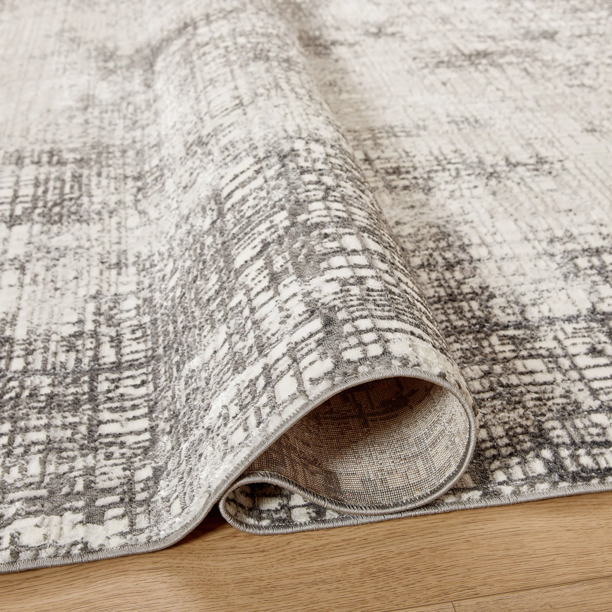 Greta Abstract Eclipse Dark Gray Rug - Image 3