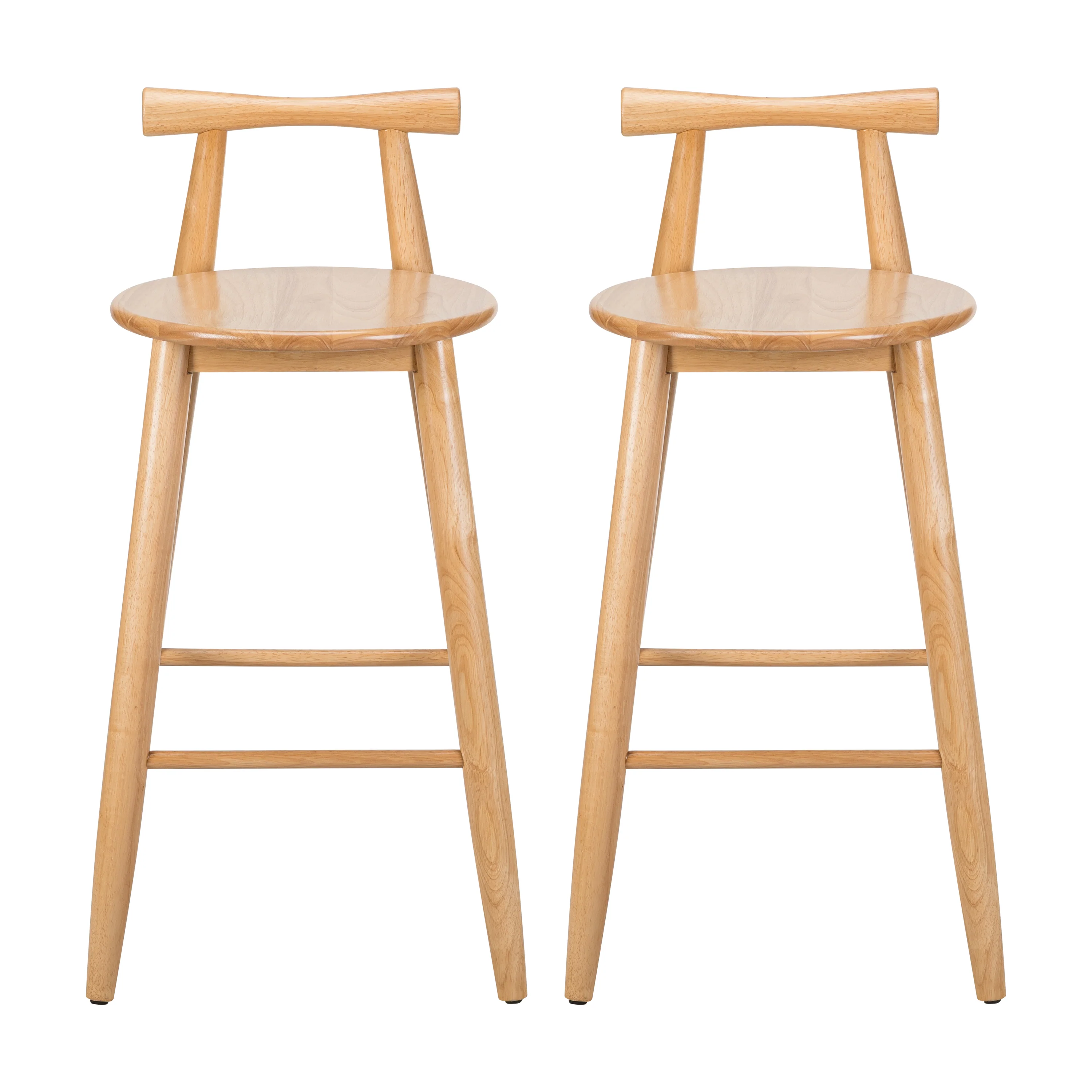 Grove Indoor Rubberwood Barstool, Set of 2 - Image 4
