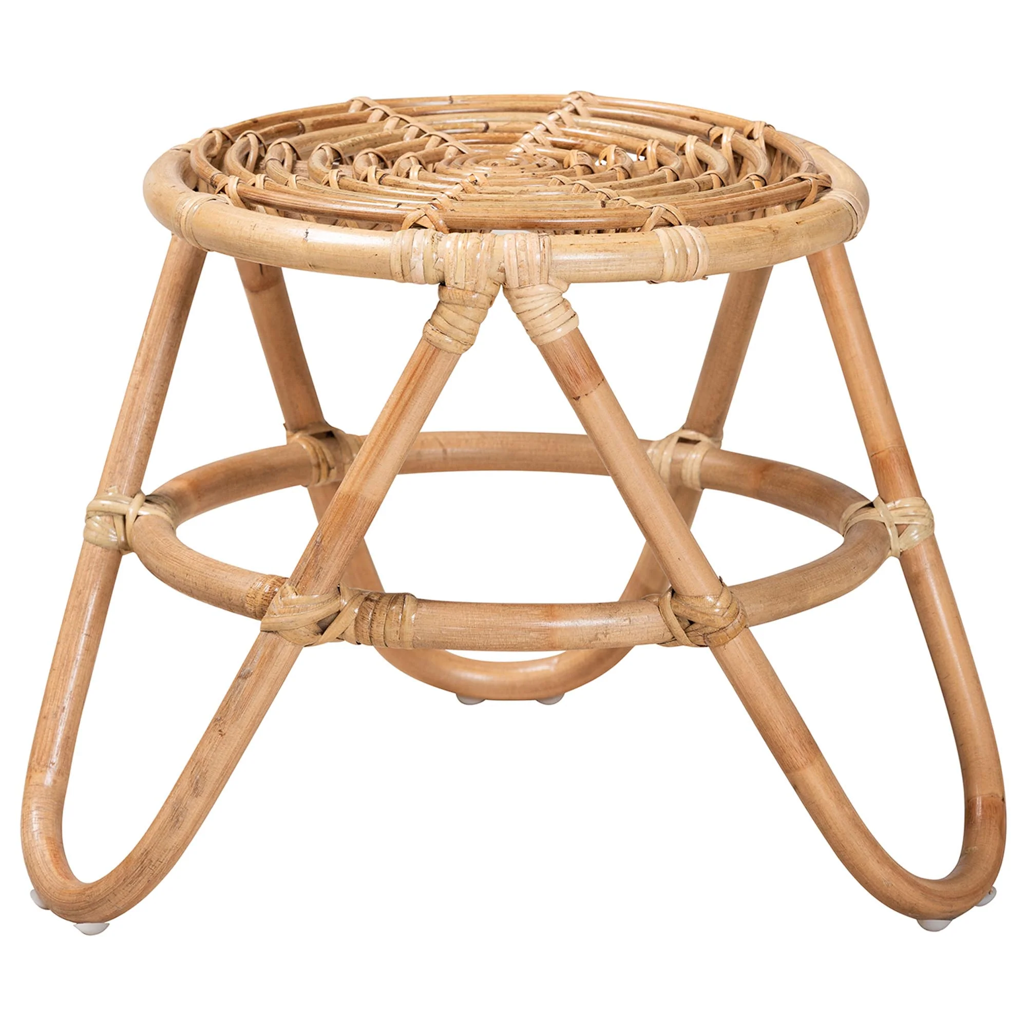 Halo Round Rattan Stool - Image 6