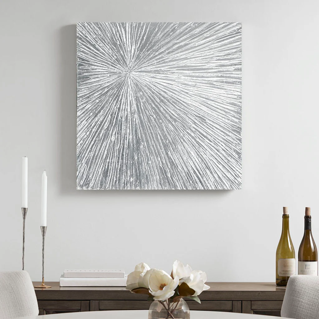 Hand Painted Dimensional Resin Wall Art - Image 5