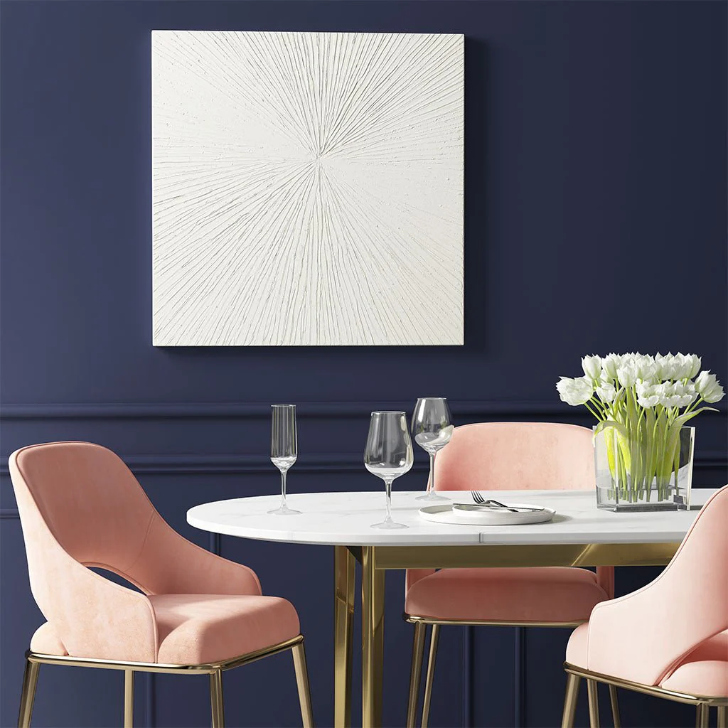 Hand Painted Dimensional Resin Wall Art - Image 8
