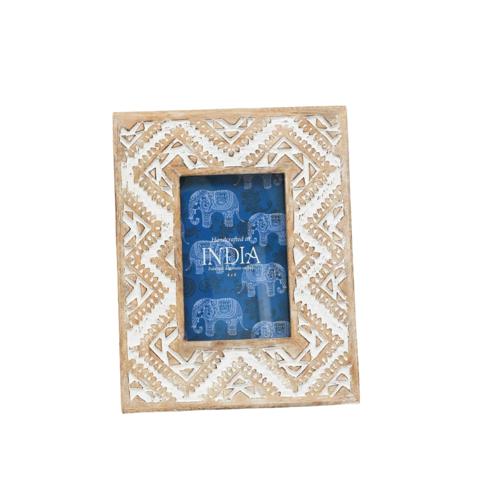 Handcrafted Wood Curved Photo Frame, 4x6 - Image 2
