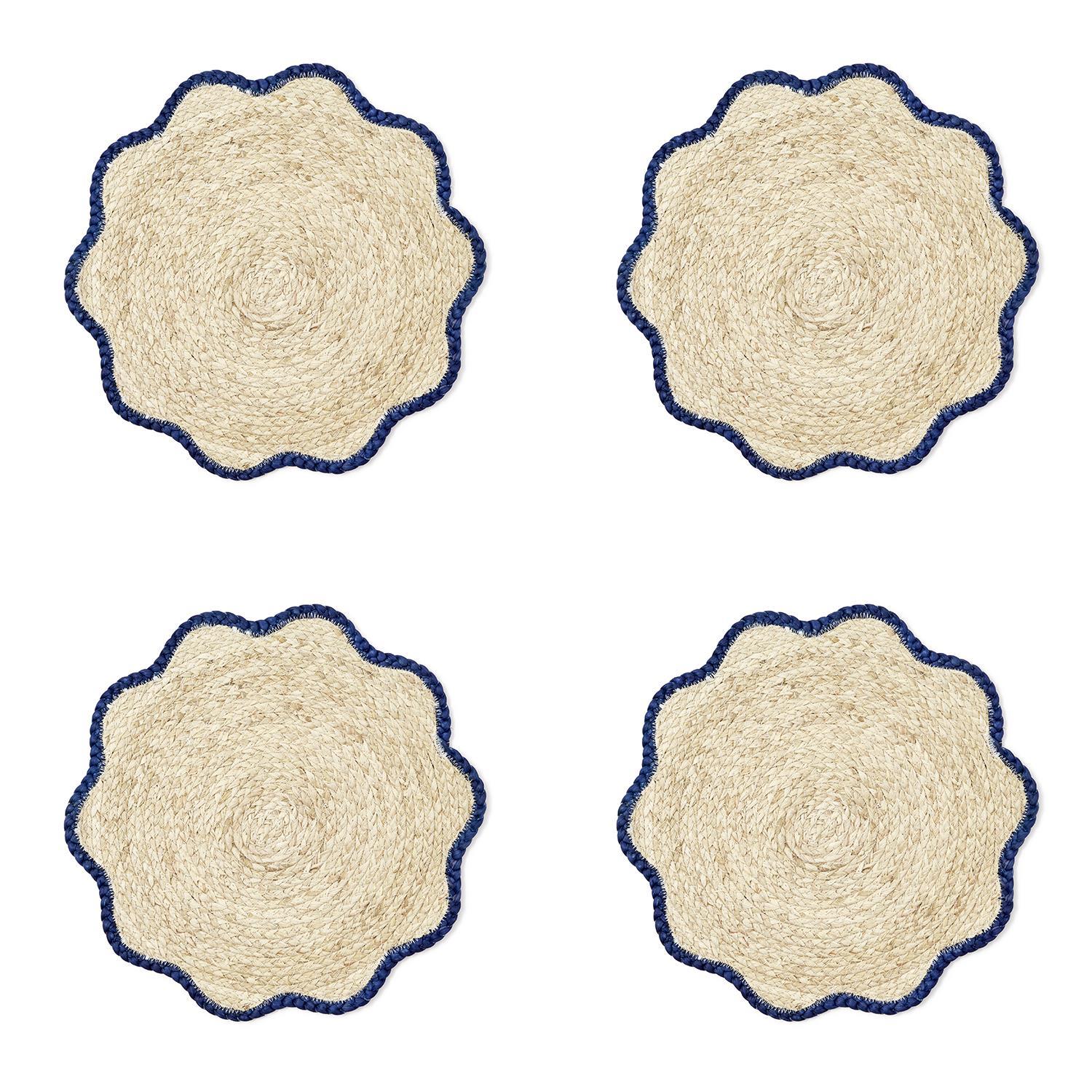 Handwoven Scalloped Edge Placemats, Set of 4 - Image 4