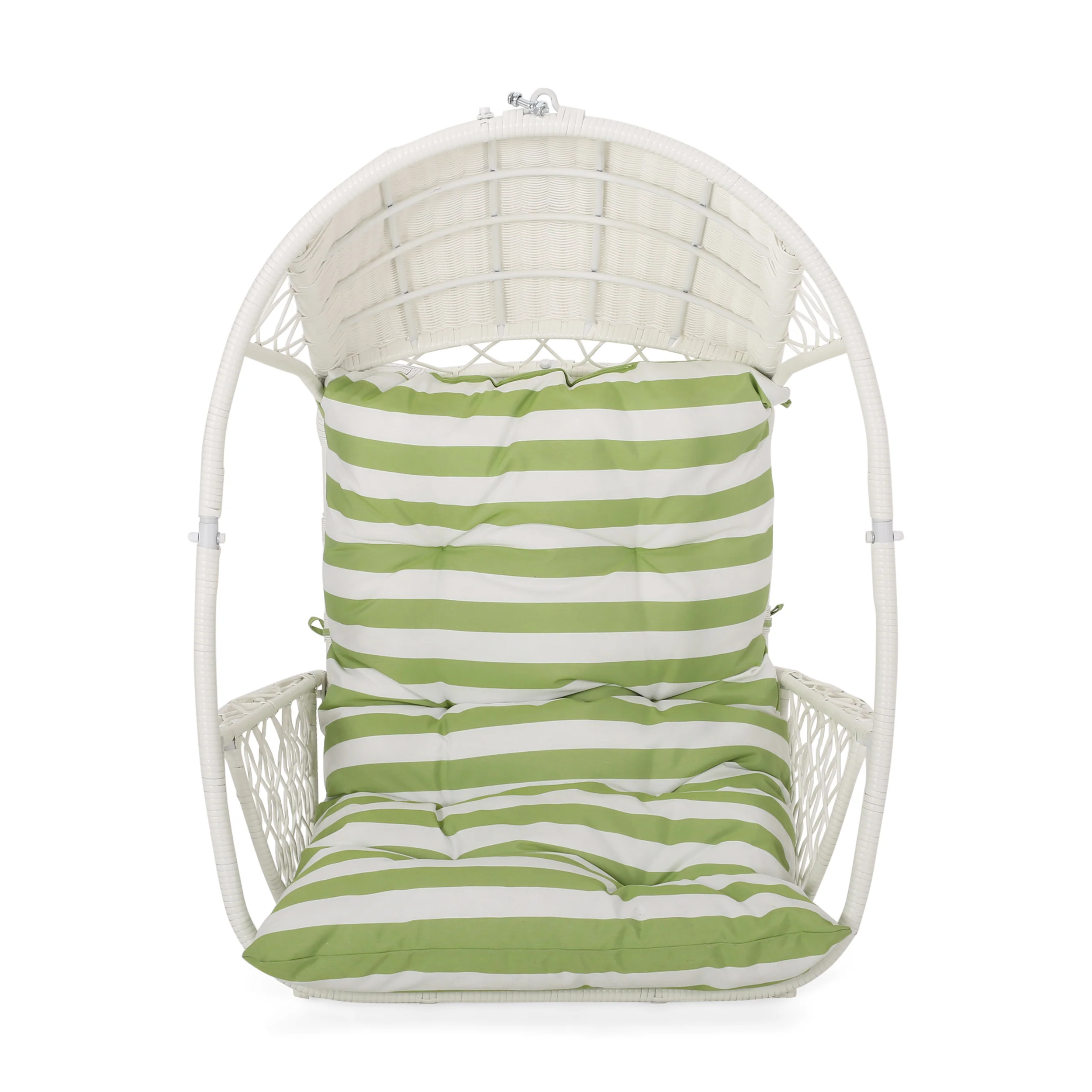 Hanging Chair with Basket Shape and Metal Frame