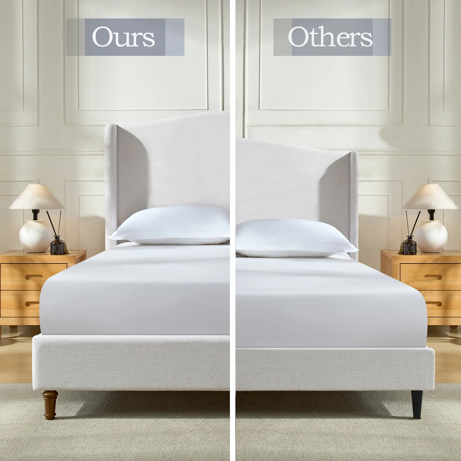 Hannah Upholstered Wingback Bed - Image 20