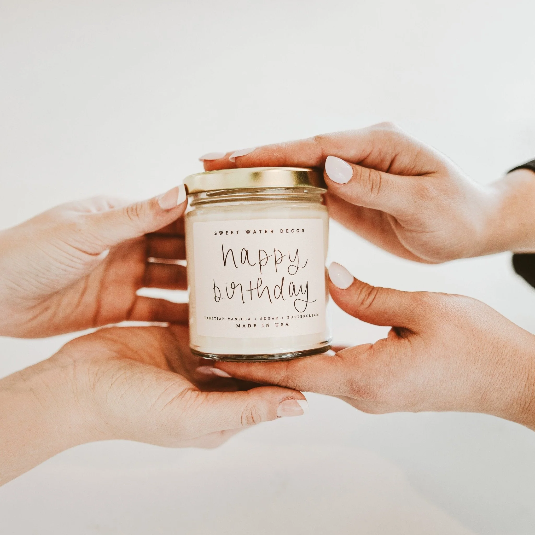 Happy Birthday Soy Candle - Clear Jar - 9 oz - Image 4