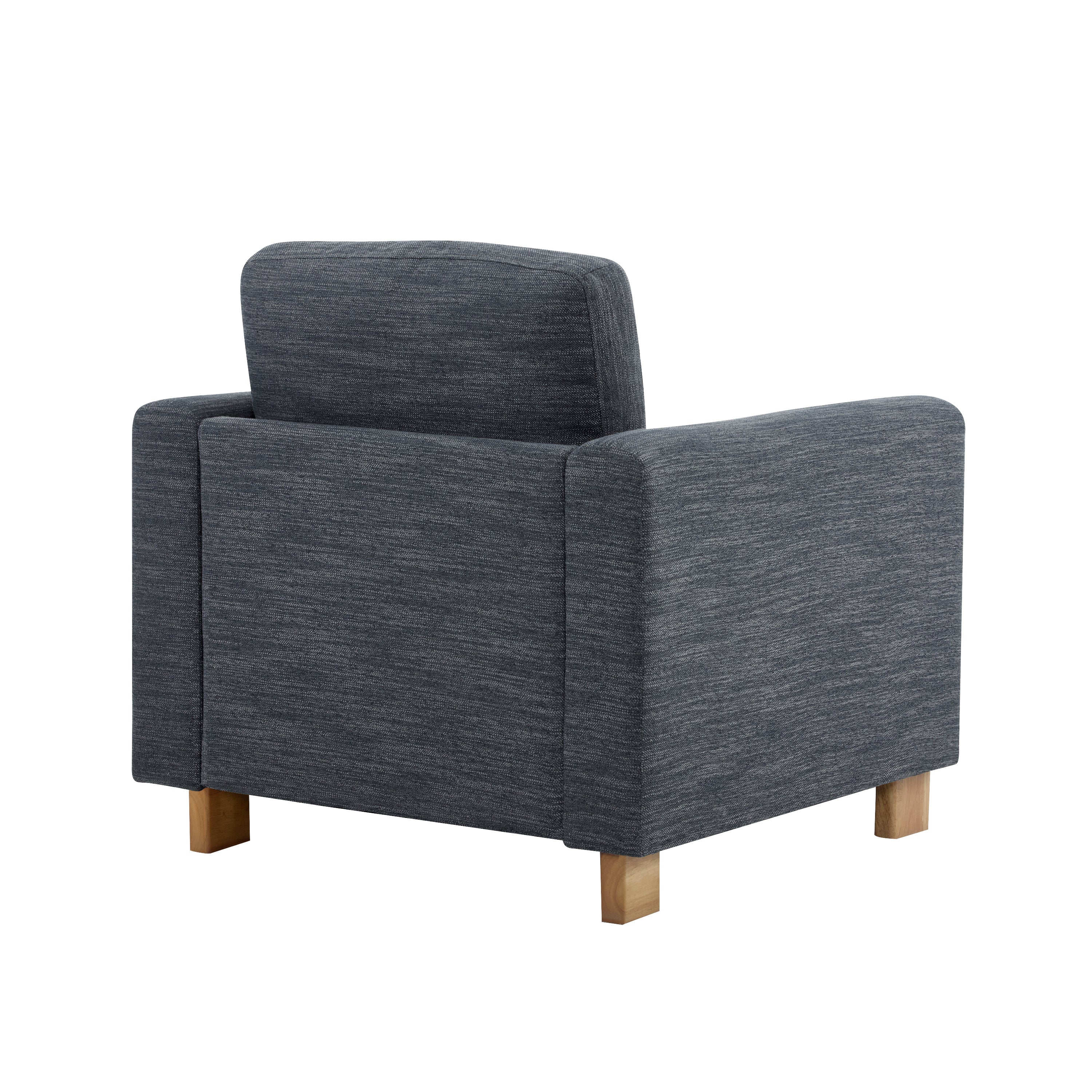 Harmonia Fabric Upholstered Accent Chair with Wood Accent - Image 15
