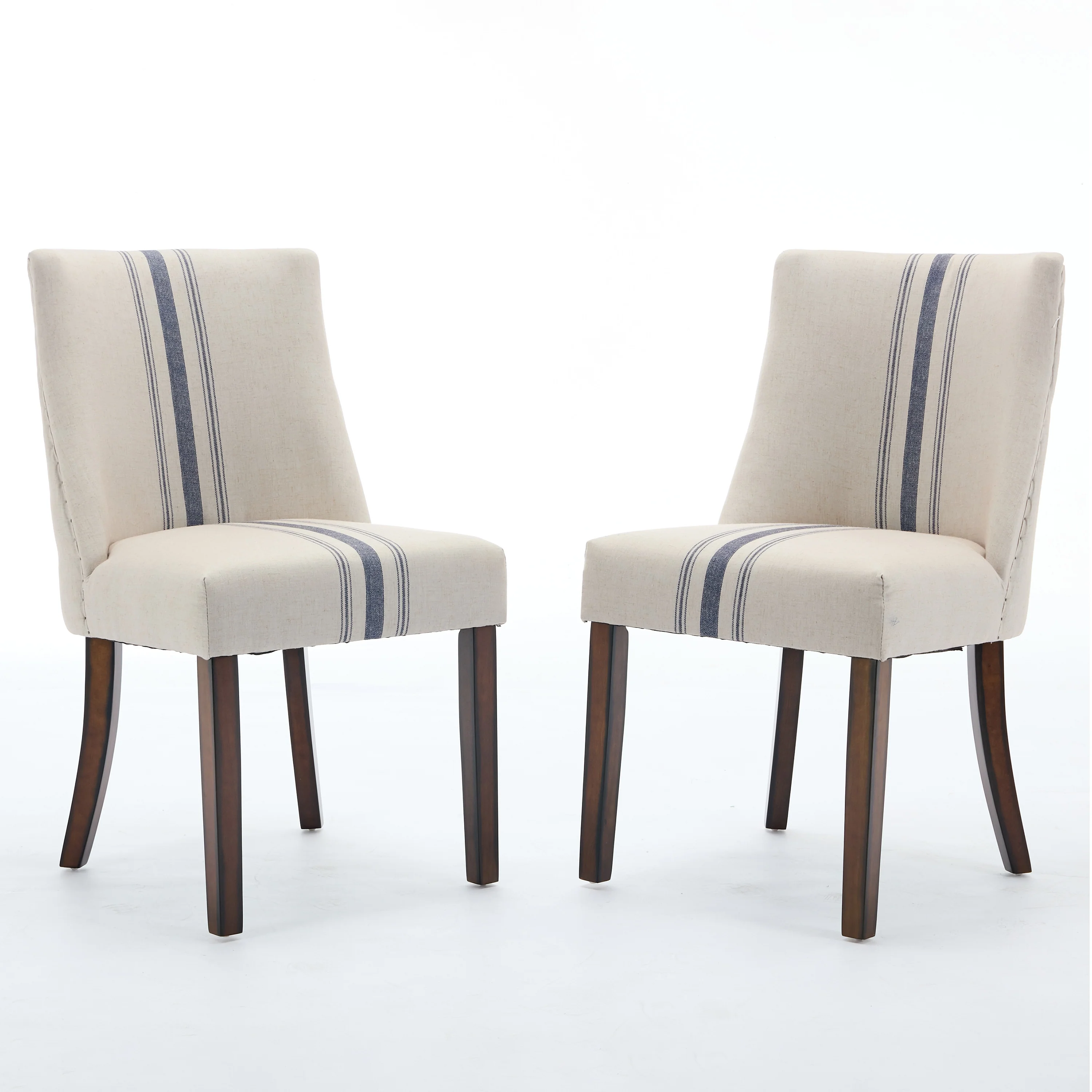 Hearthwick Striped Upholstered Dining Chair, Set of 2 - Image 5