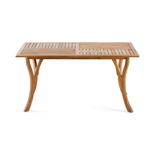 Hermosa 7-Piece Wood Outdoor Dining Set - Image 9