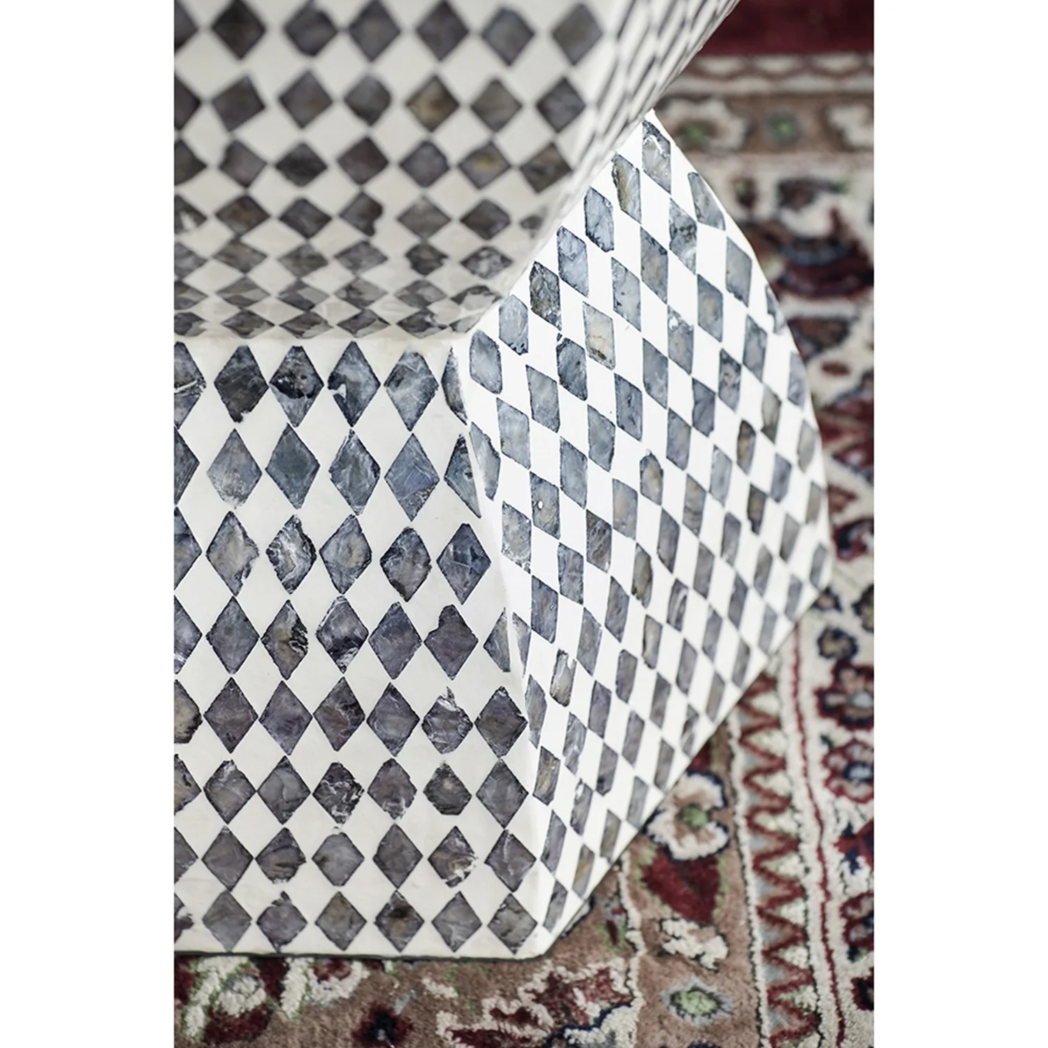 Hexagonal Capiz Accent Side Table - Image 11