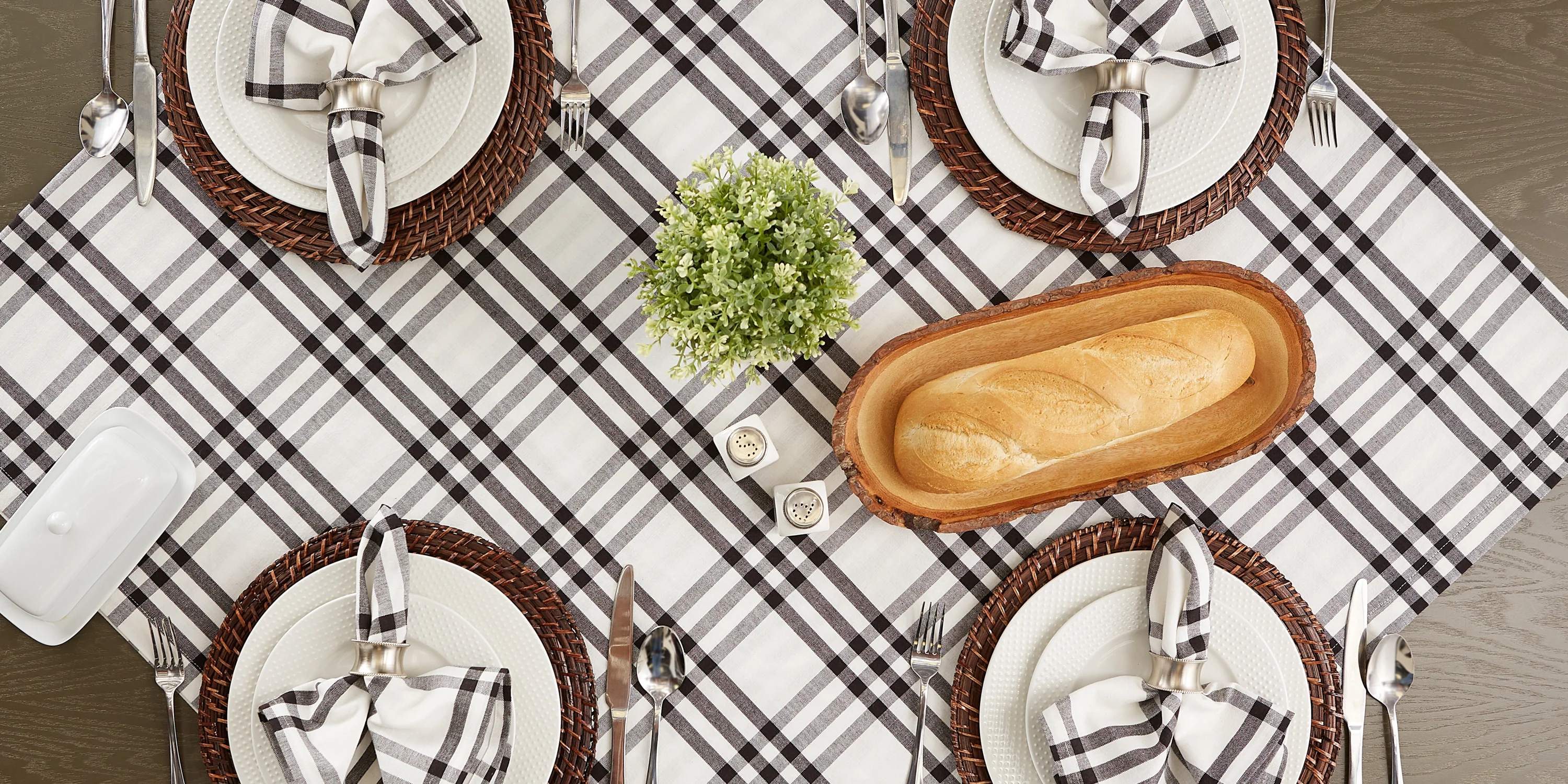 Homestead Plaid Tablecloth - Image 2