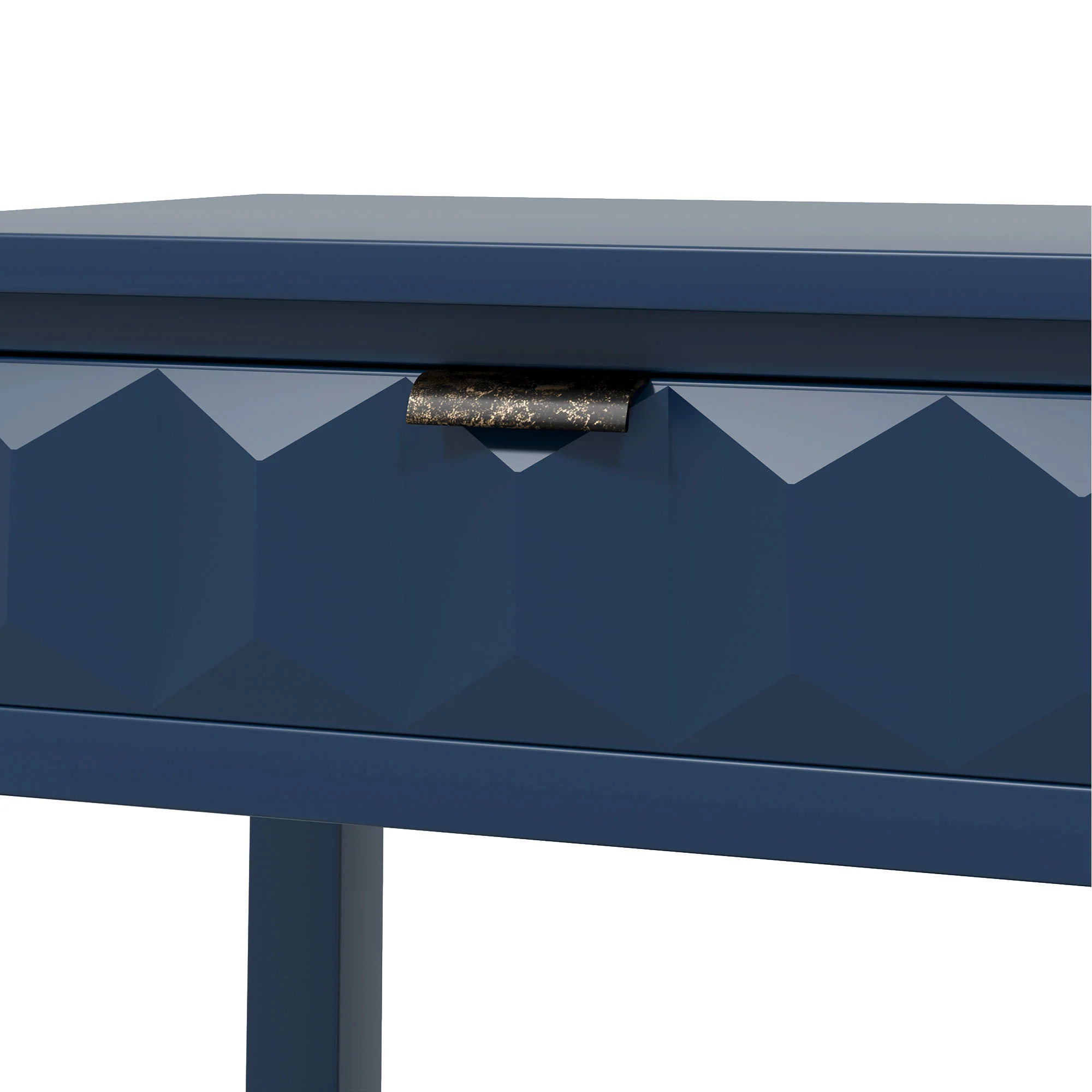 Honeycomb Pattern Console Table with 3 Drawers - Image 34