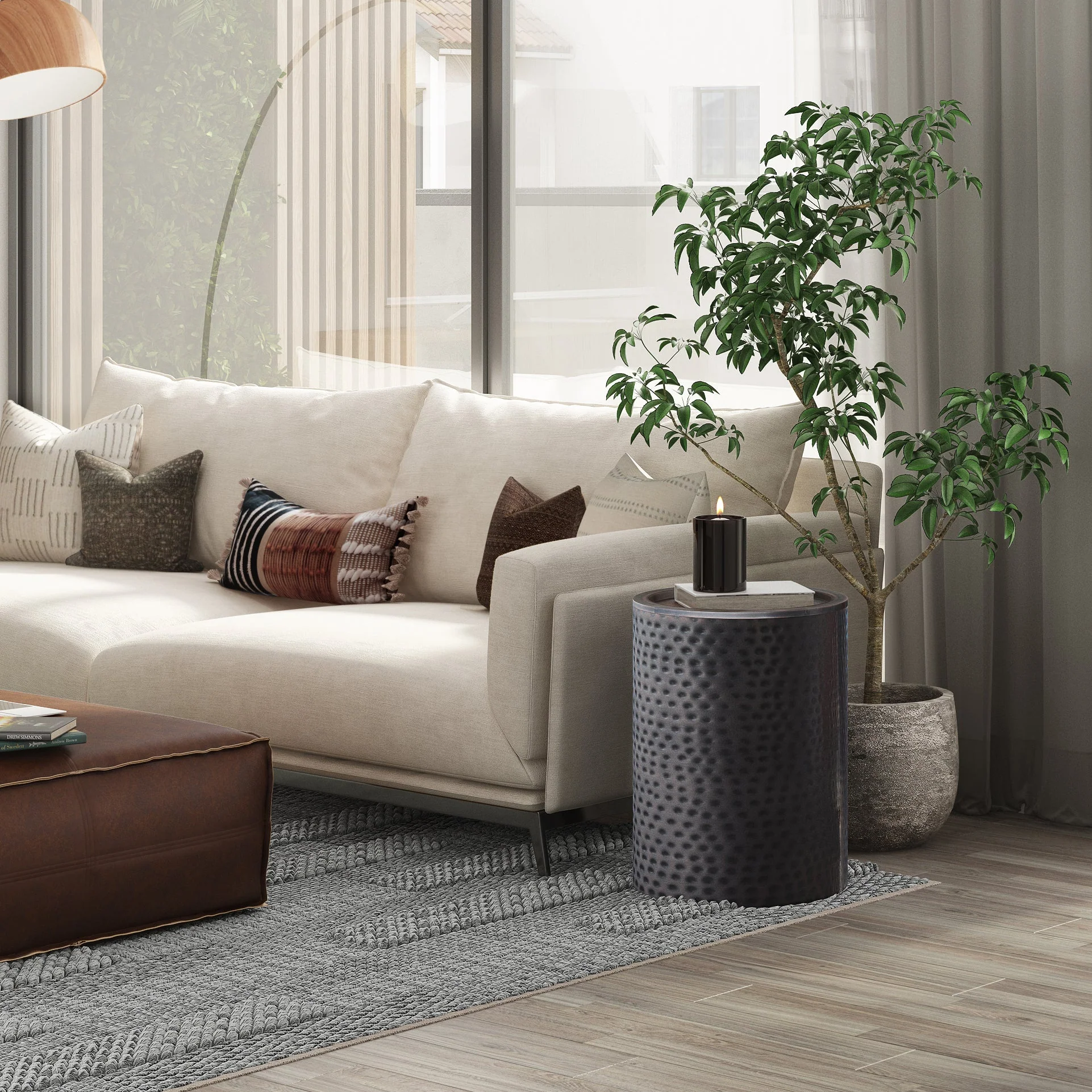 Hyperion Side Table with Round Cylinder Shape - Image 33