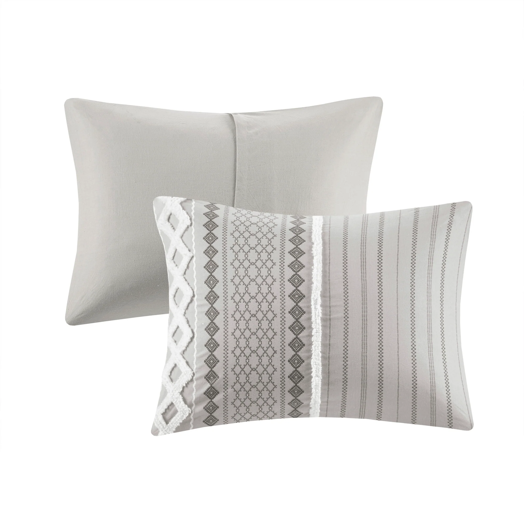 Imani Cotton Printed Comforter Set with Chenille - Image 24