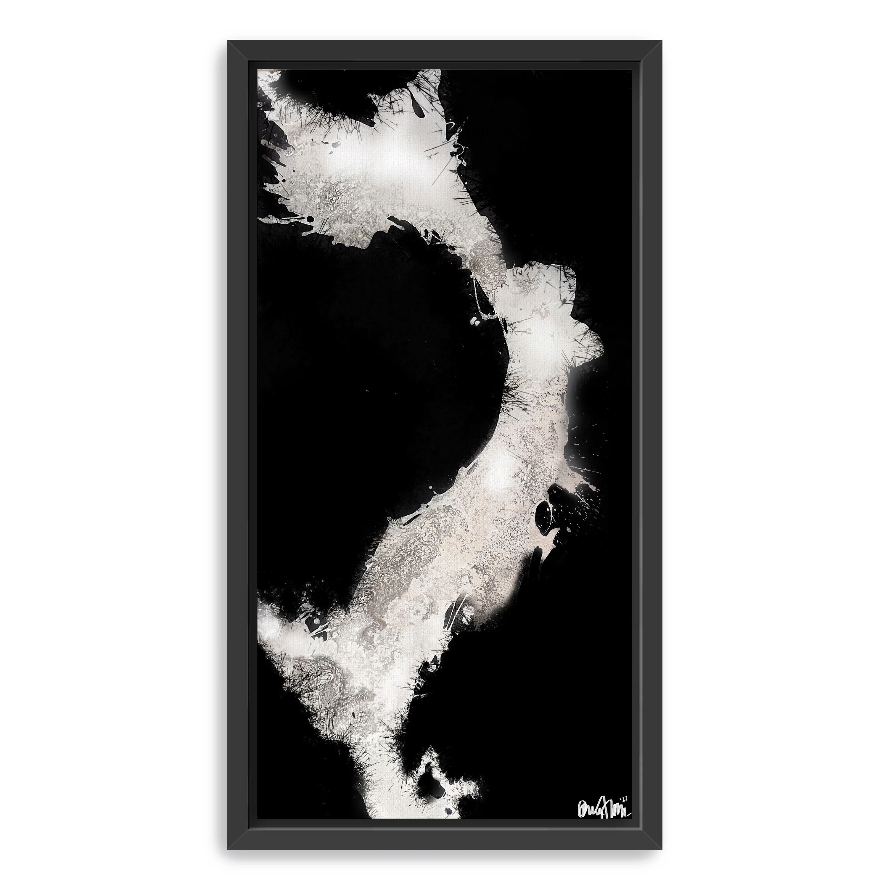 Inverted Splashes Canvas Giclee