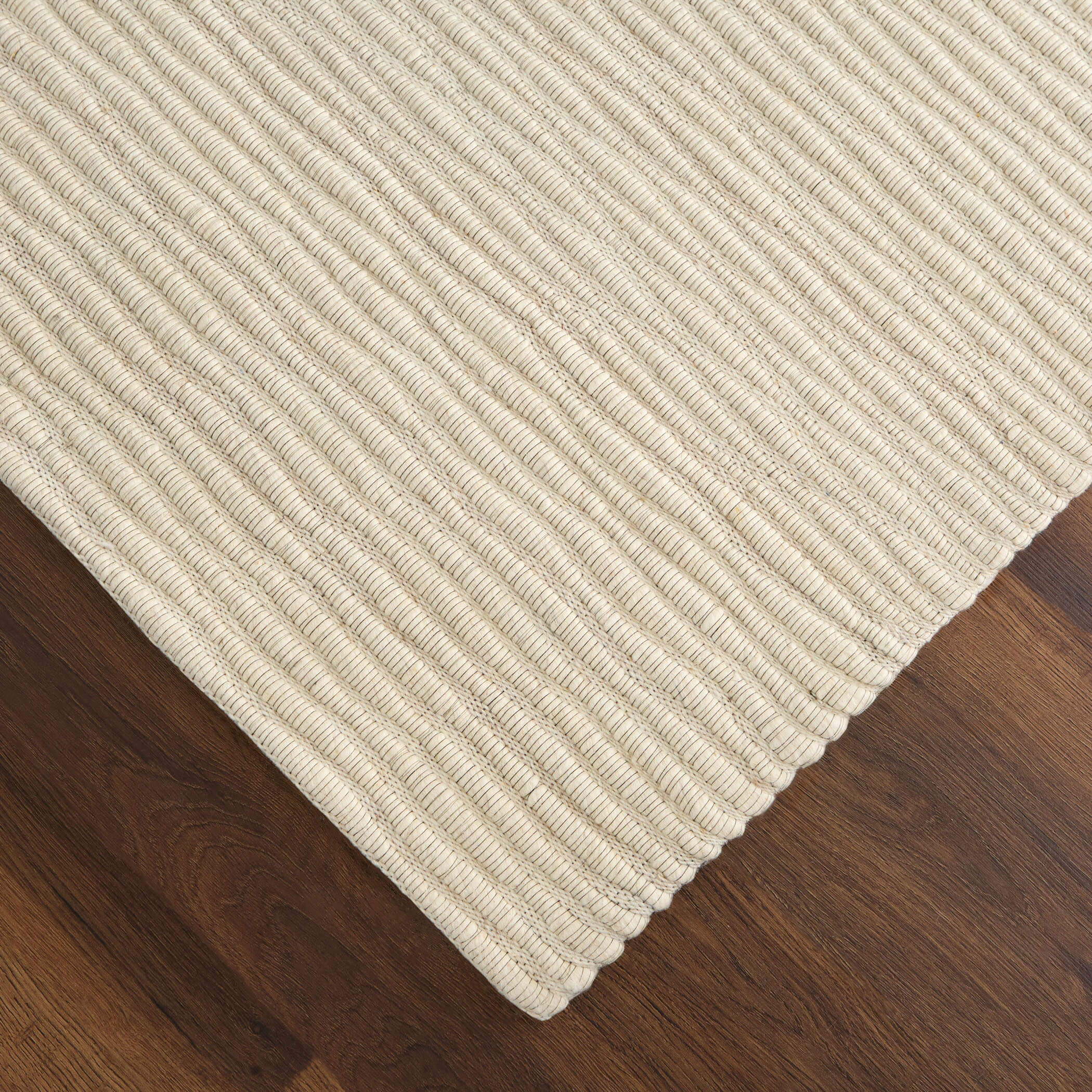 Jaya Luxe Textured Channel Ivory Rug - Image 6