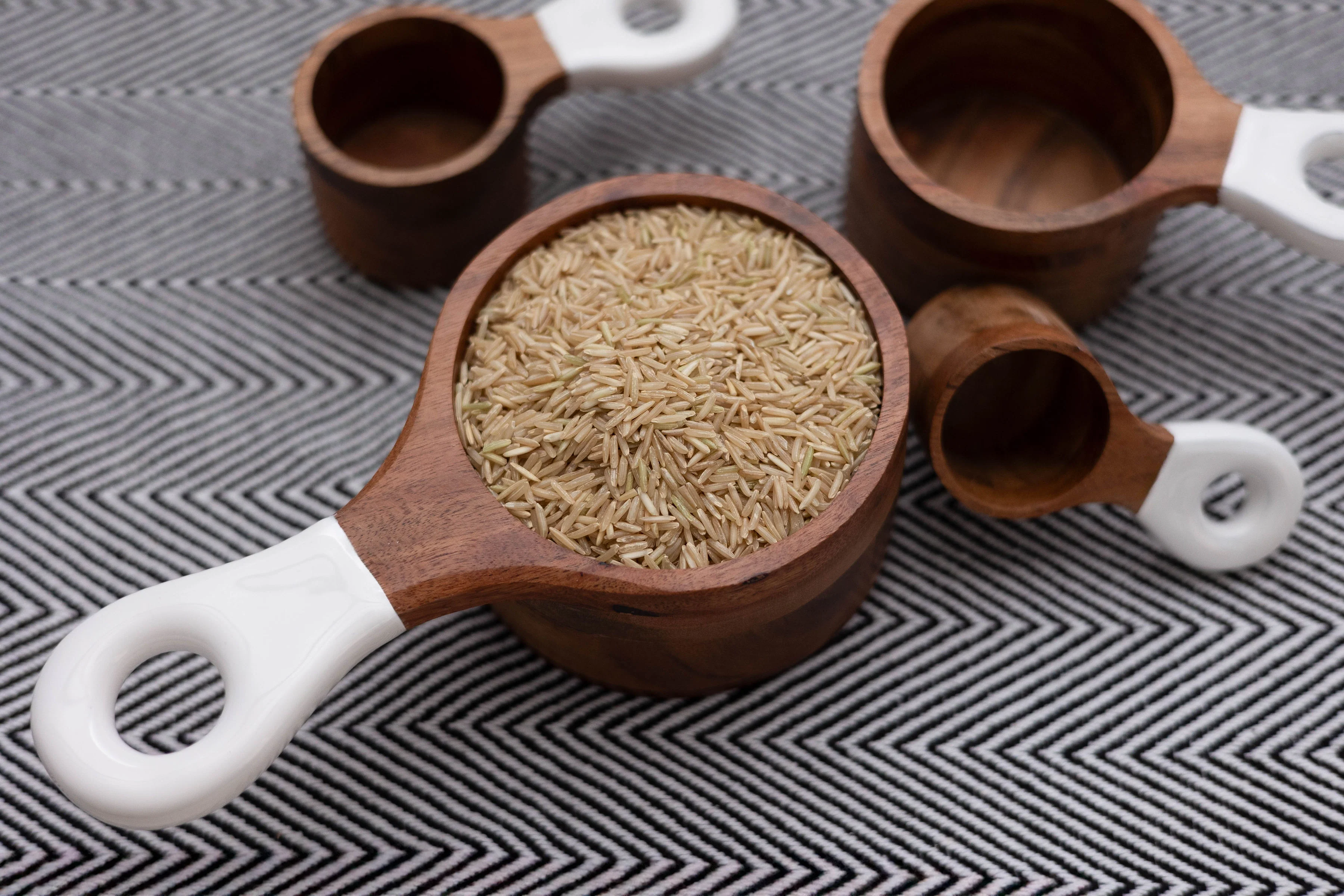 Jeanne Fitz Wood + White Collection Acacia Wood Measuring Cups - Image 5