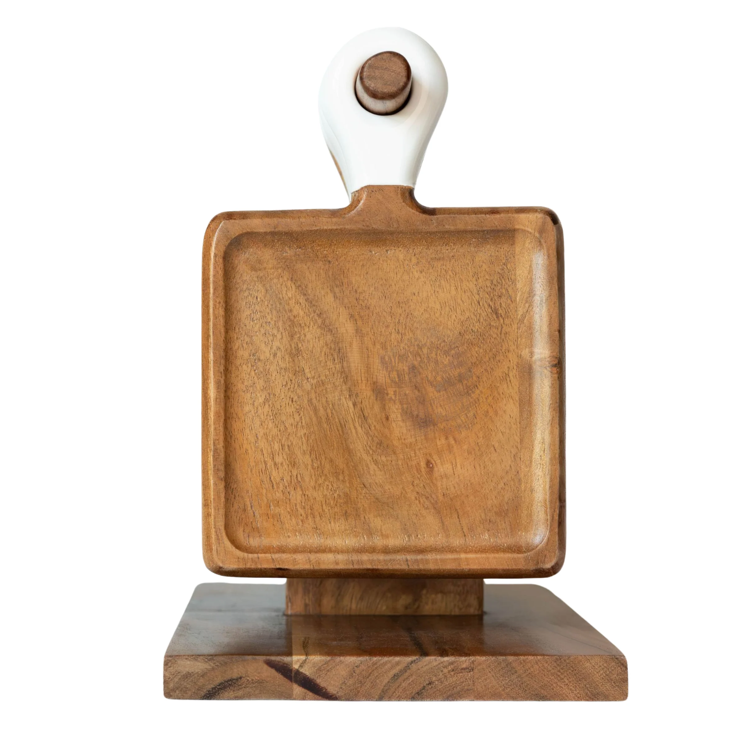 Jeanne Fitz Wood + White Collection Acacia Wood mini Charcuterie Board, Set of 8 - Image 3