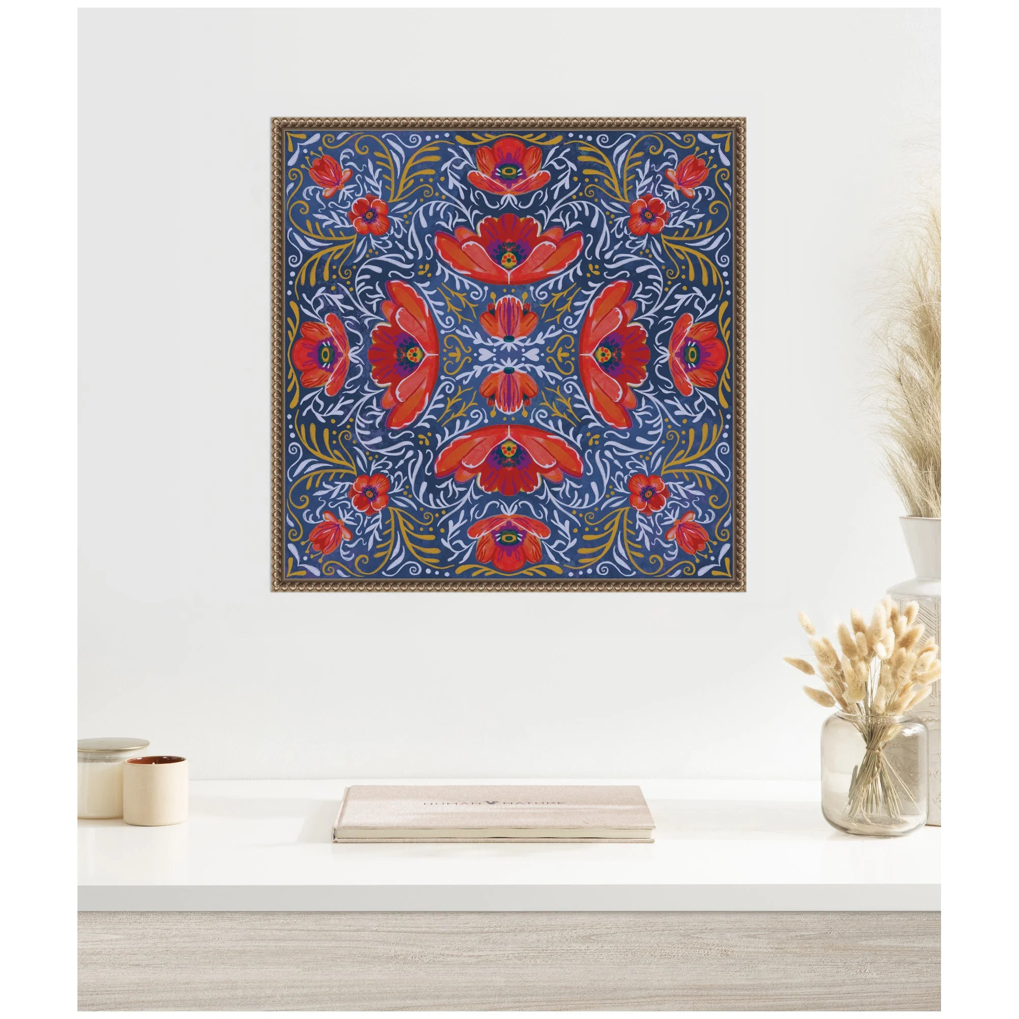 Kaleidoscope Poppies by Lucia Gianello Framed Canvas Wall Art Print - Image 6