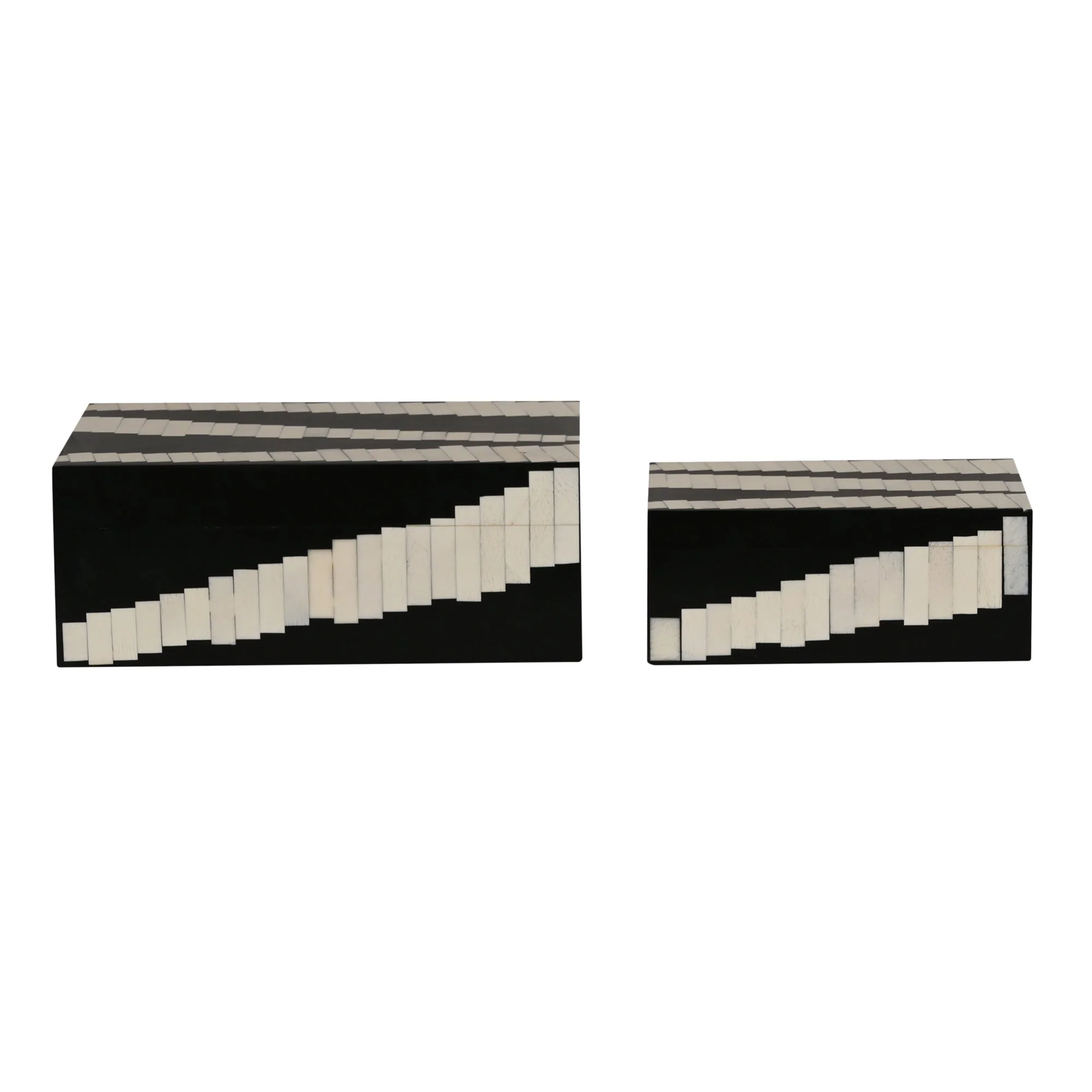 Kamari Geometric Inlay Decorative Nesting Box, Set of 2 - Image 4