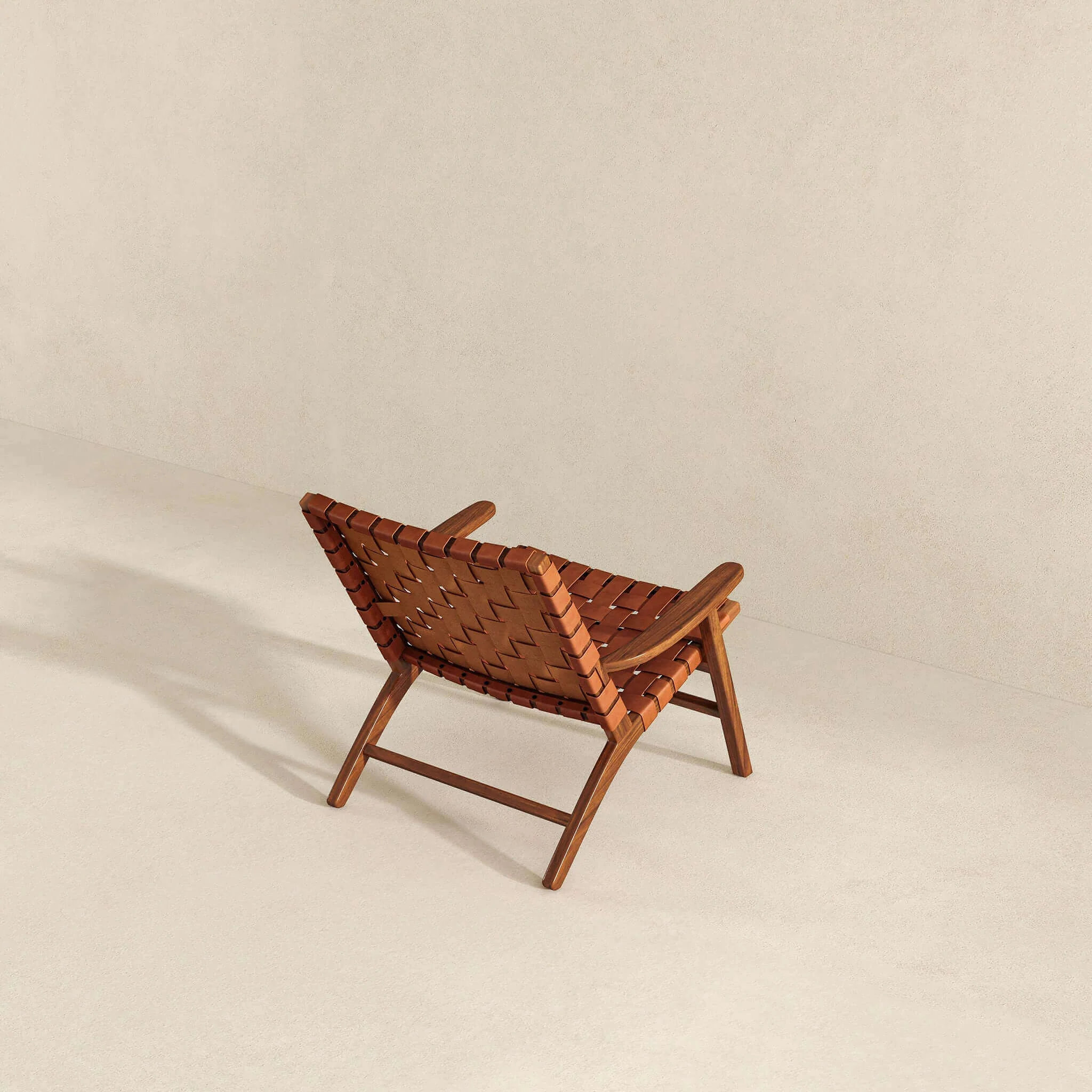 Kangley Woven Leather Arm Chair - Image 5