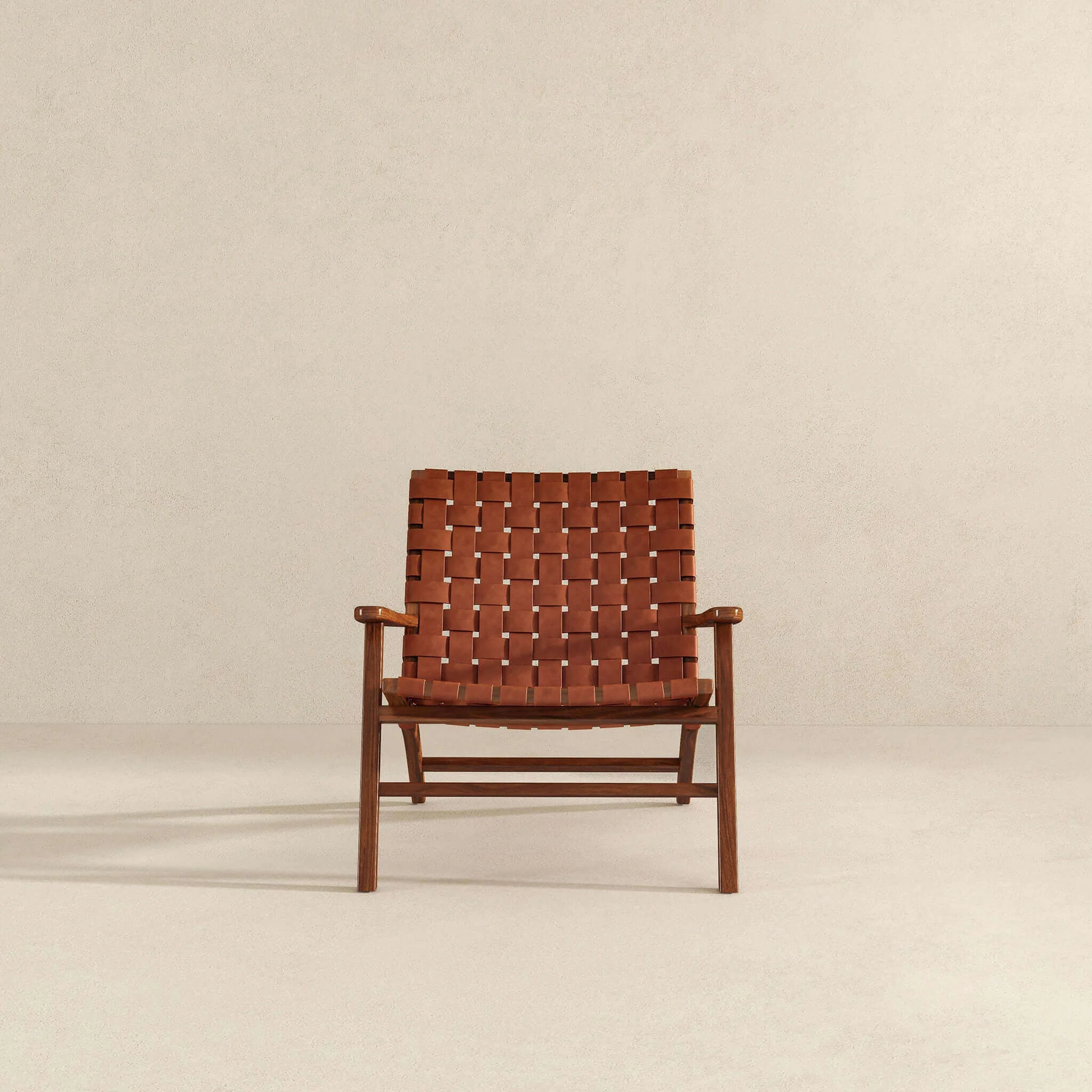 Kangley Woven Leather Arm Chair - Image 7