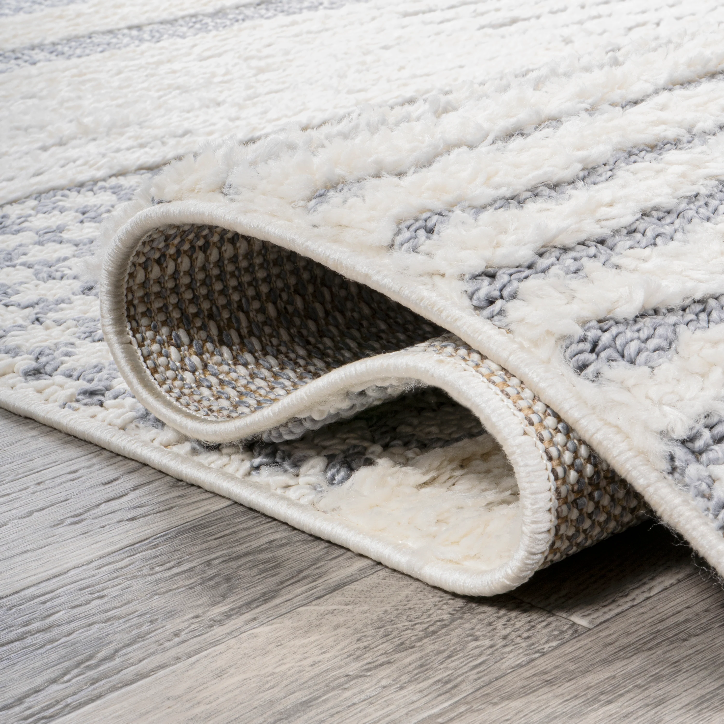 Kerstin Geometric High-Low Area Rug - Image 3