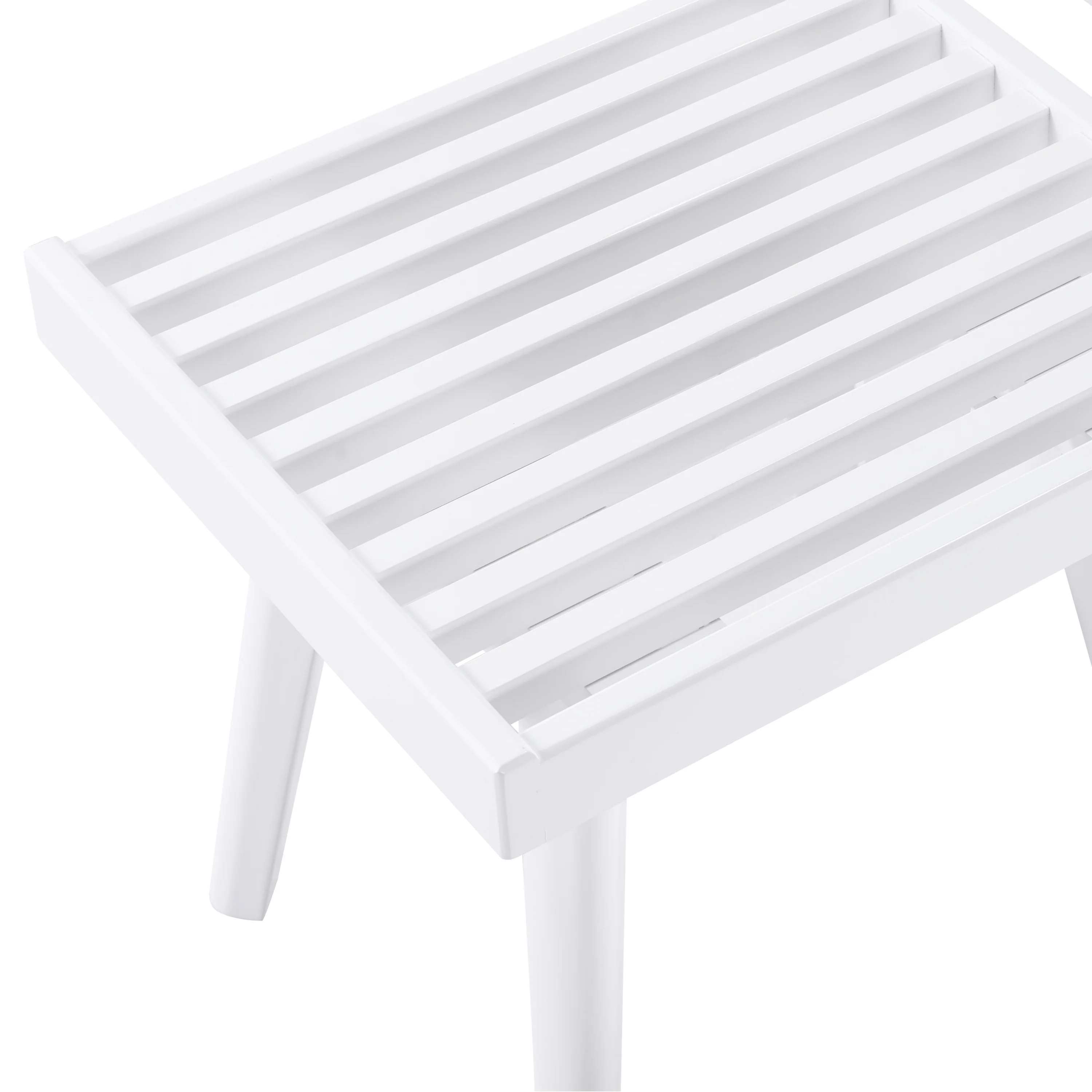 Larwich Solid Wood Slatted Bench - Image 4