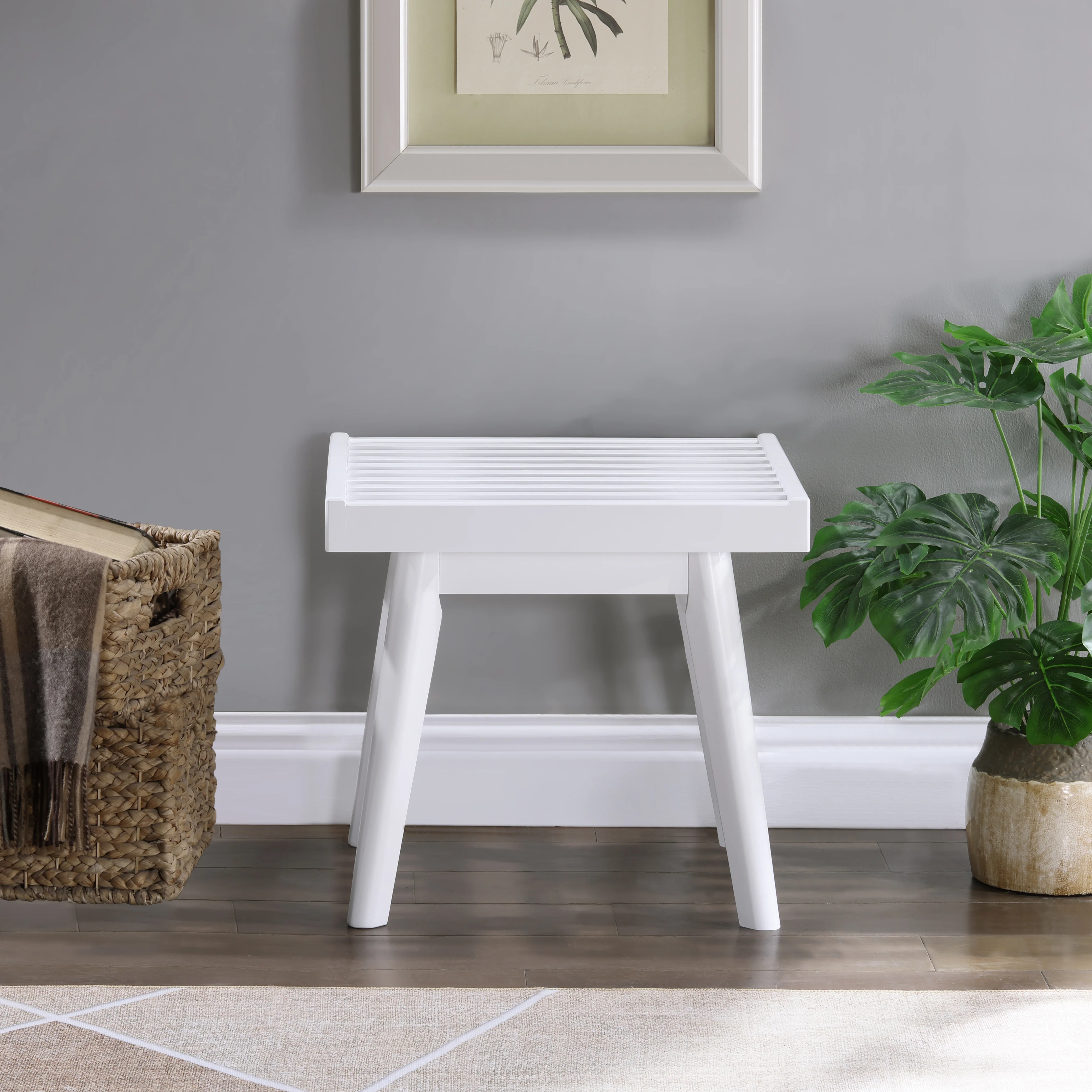 Larwich Solid Wood Slatted Bench - Image 6