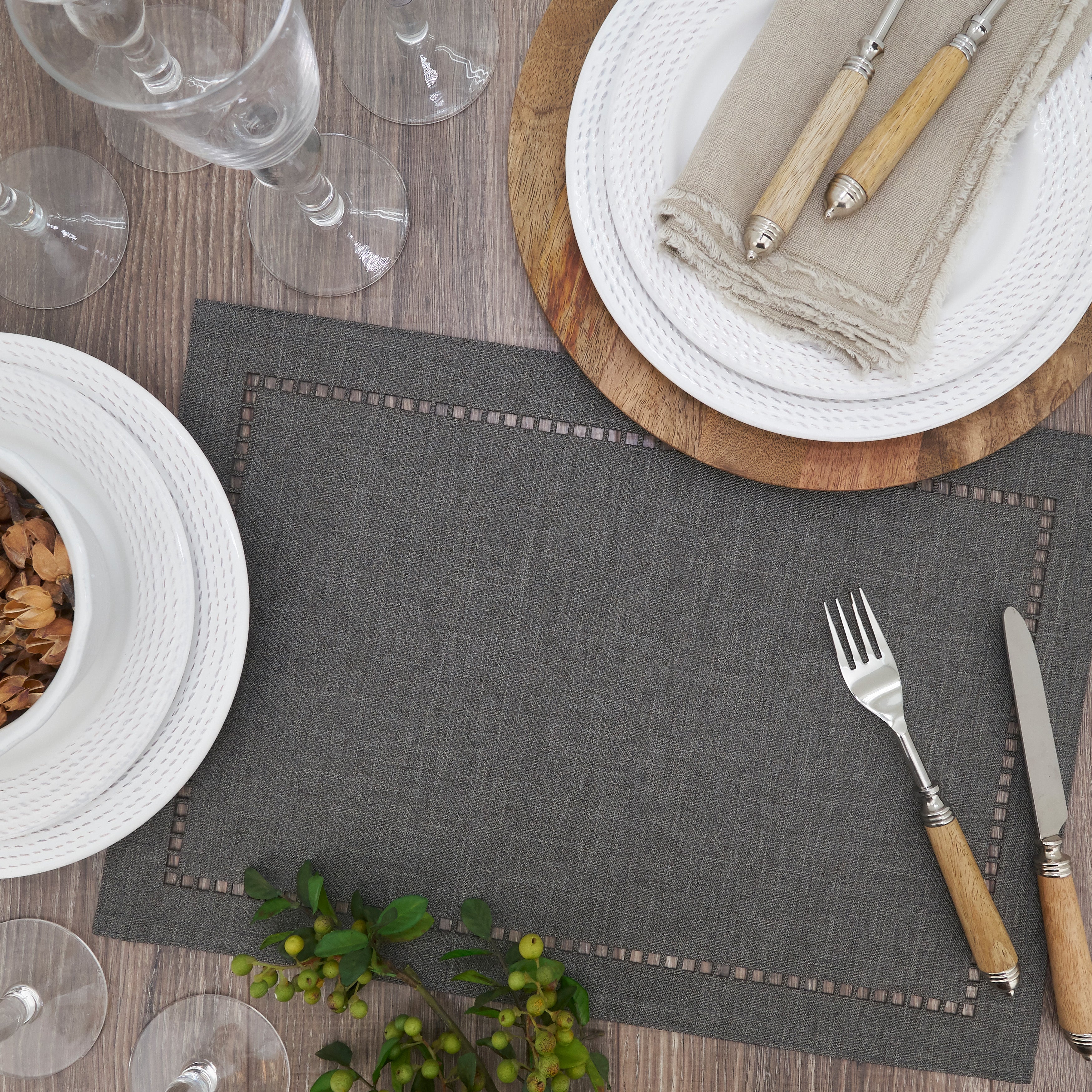 Laser-Cut Hemstitch Placemat, Set of 4 - Image 22