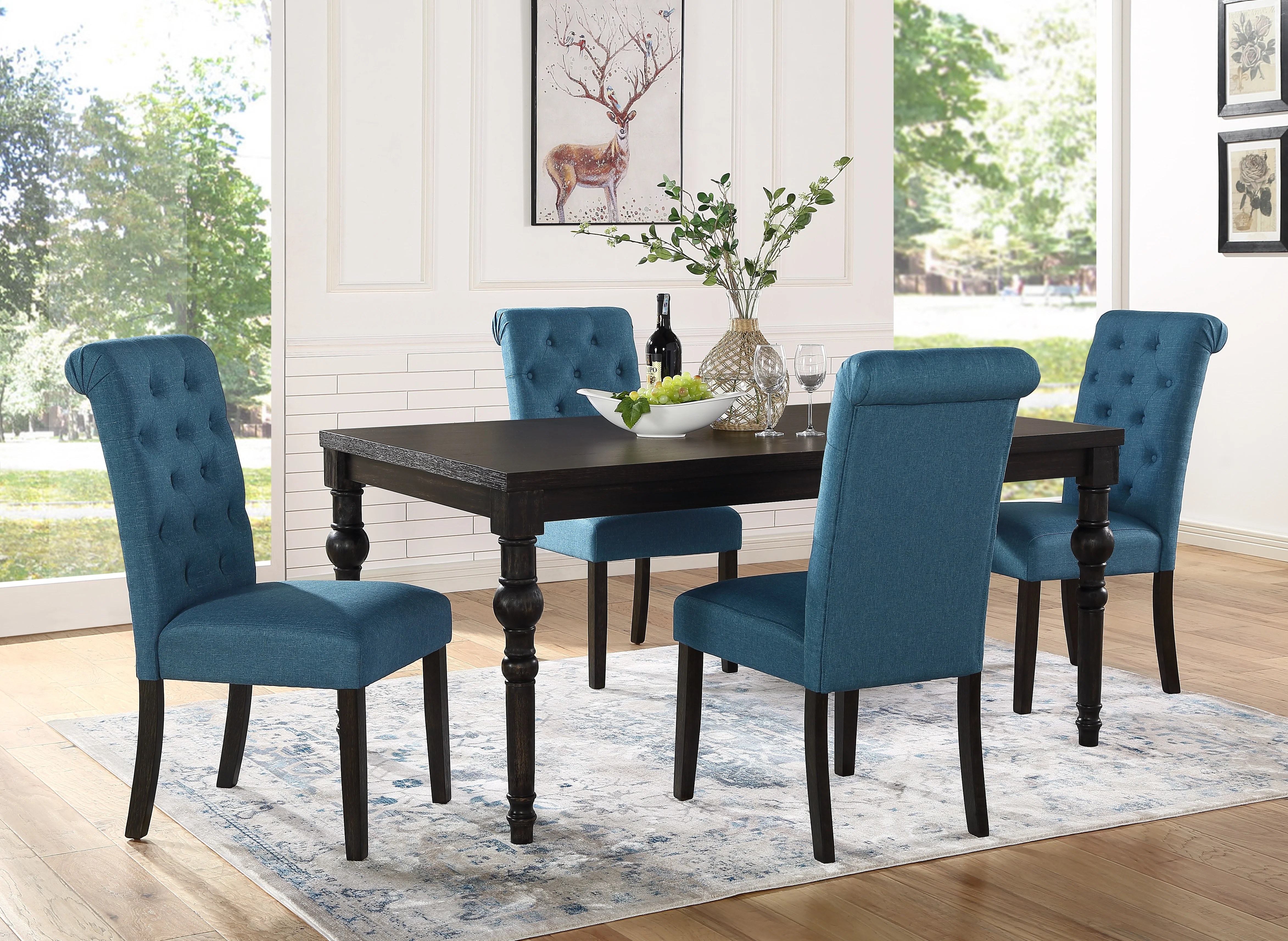 Levi Turned-Leg Dining Set - Image 3