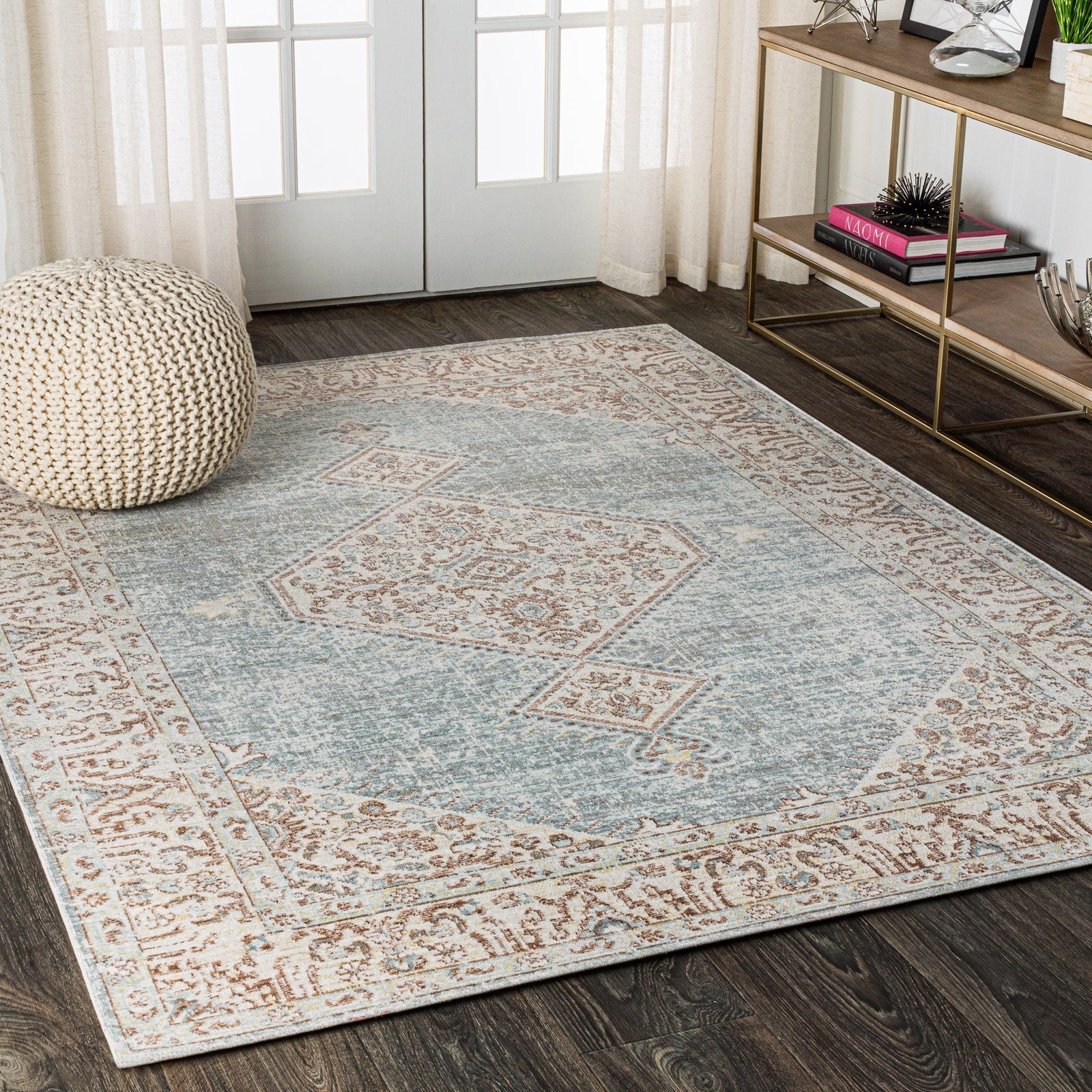 Lila Modern Tribal Medallion Area Rug - Image 3