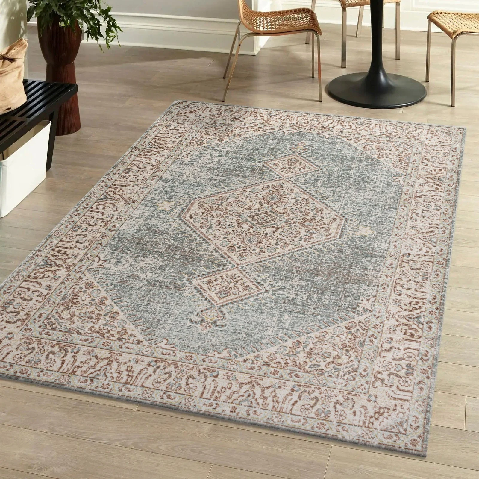 Lila Modern Tribal Medallion Area Rug - Image 7