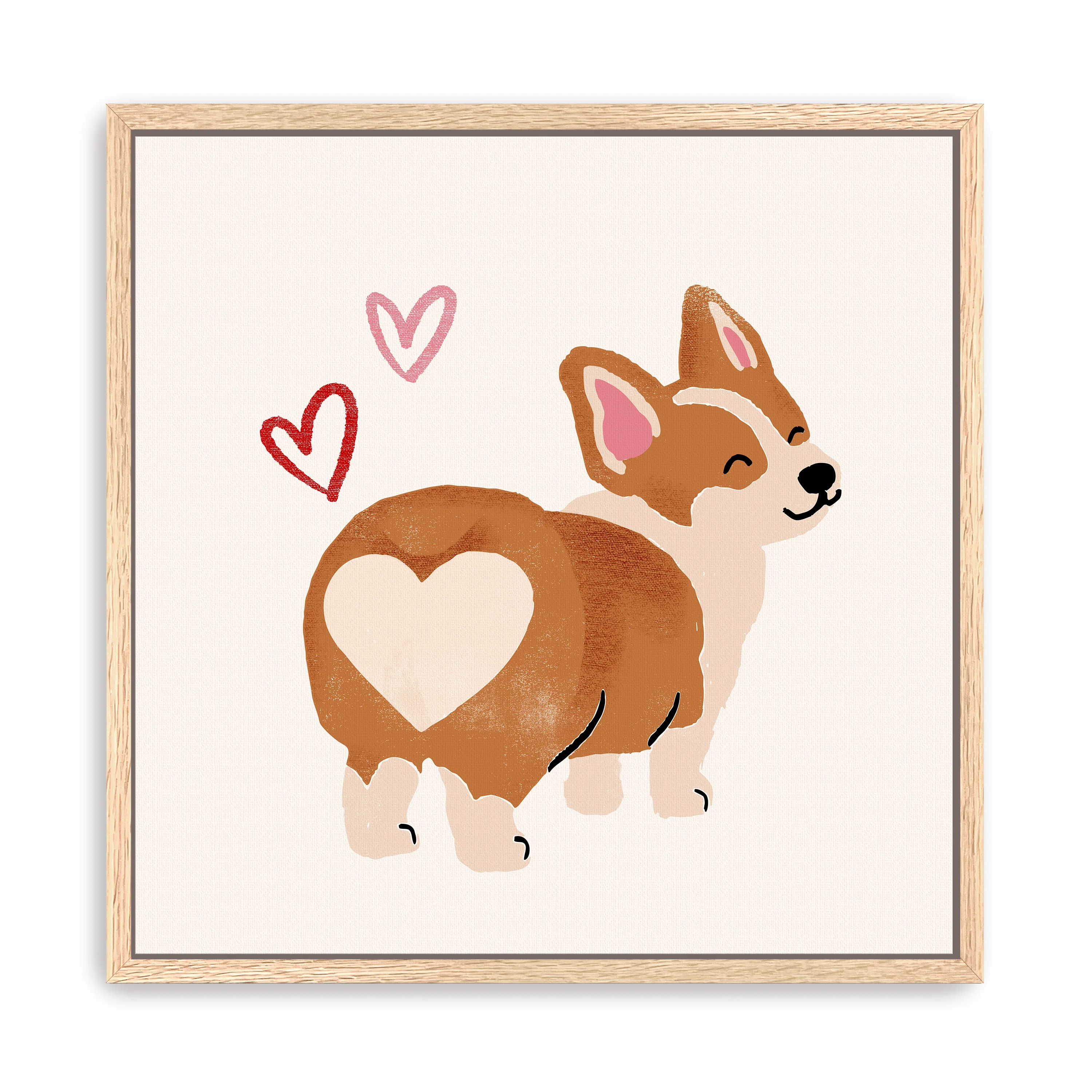 Little Legs Big Heart V Canvas Giclee