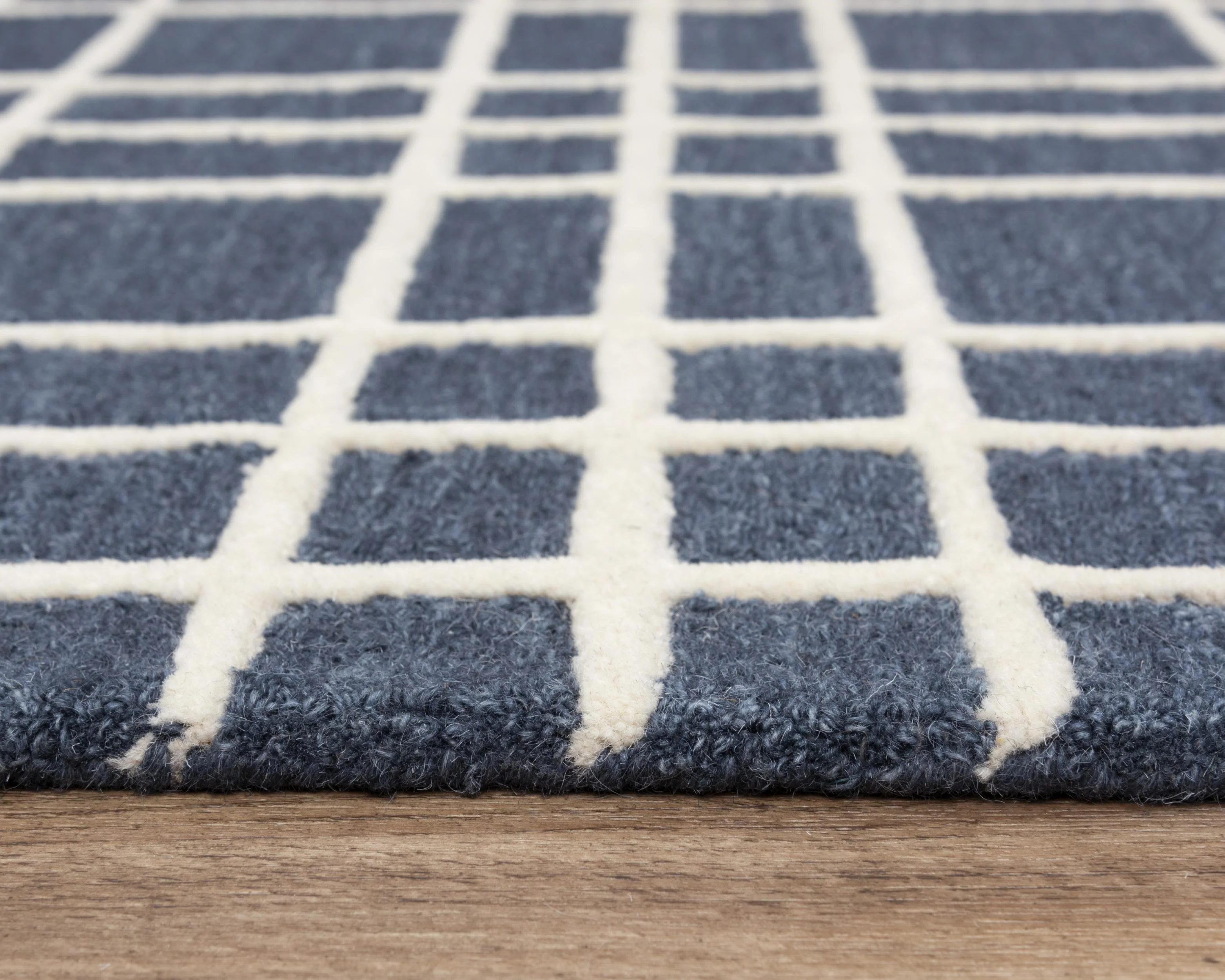 Lofton Hand Tufted 100% Wool Geometric Area Rug - Image 6