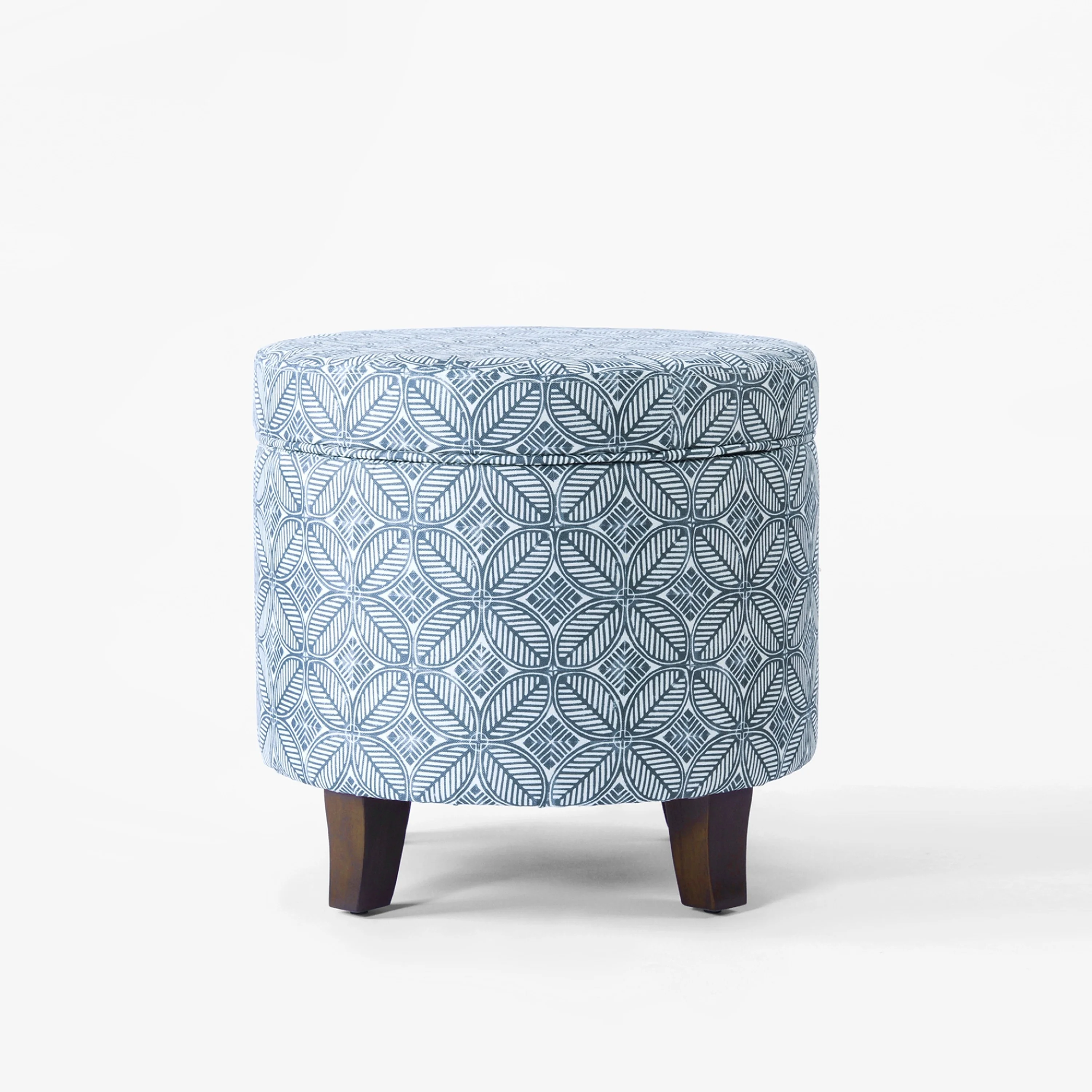 Loni Round Storage Ottoman - Image 6