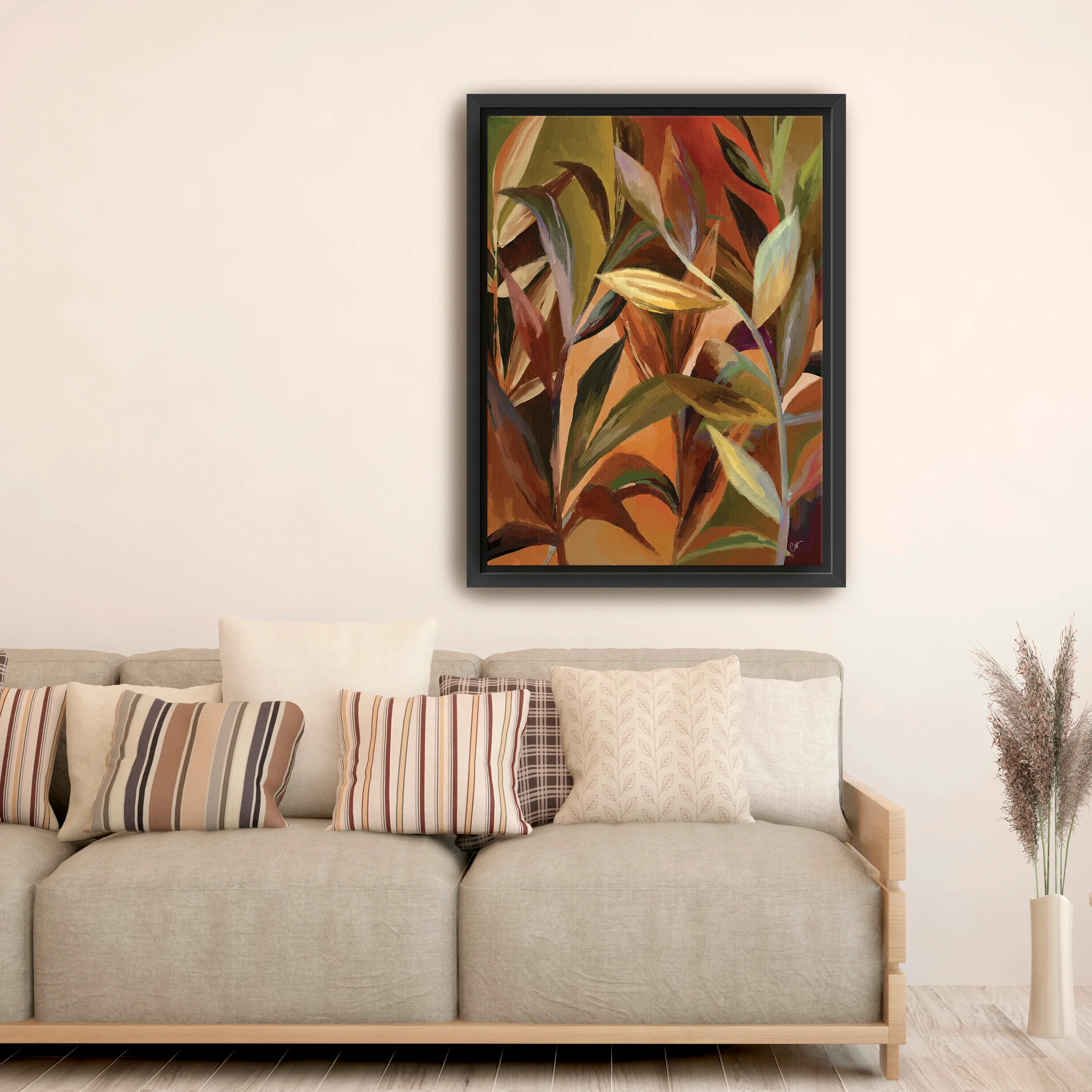 Loose Leaves Canvas Giclee - Image 2