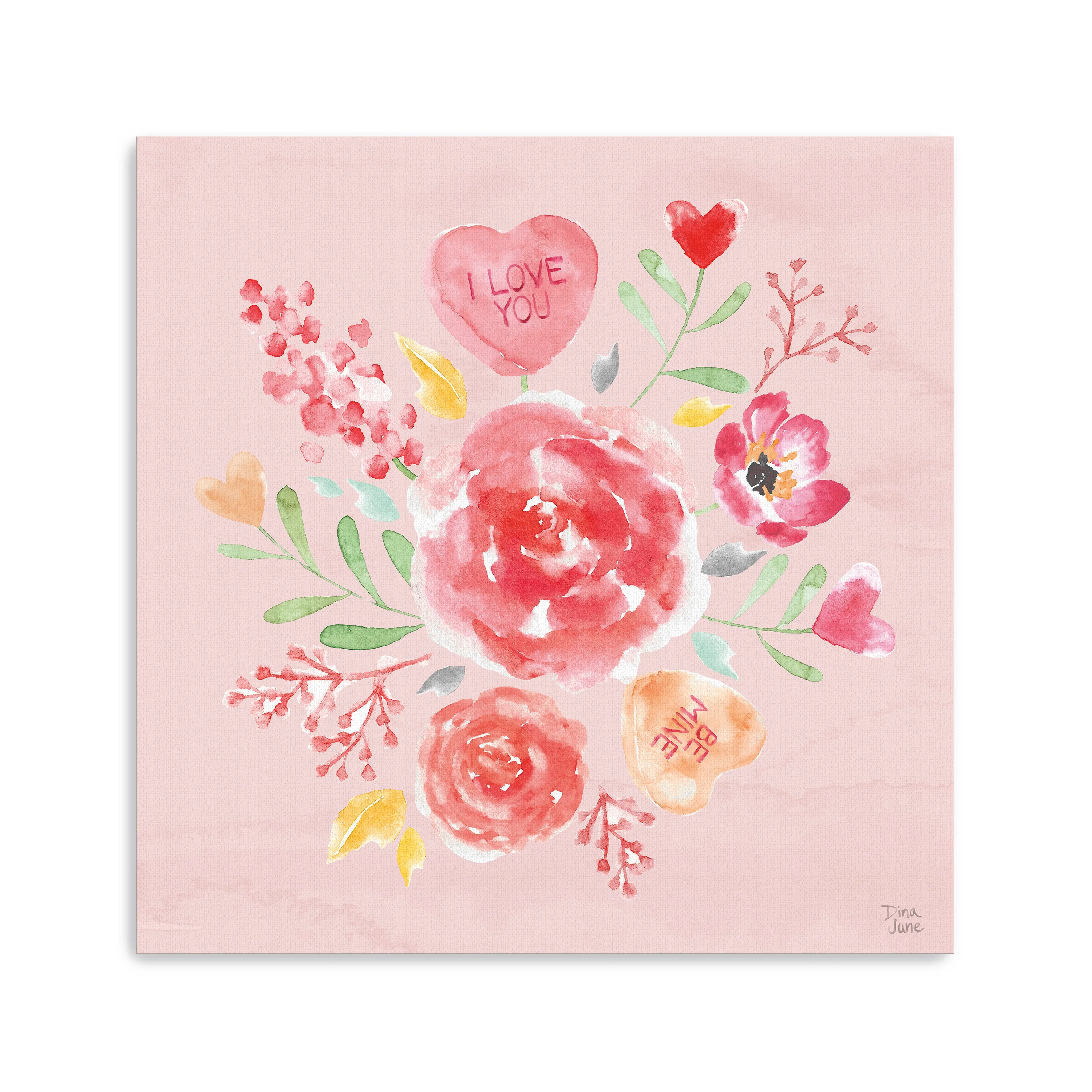 Love Always IV Pink Canvas Giclee - Image 10